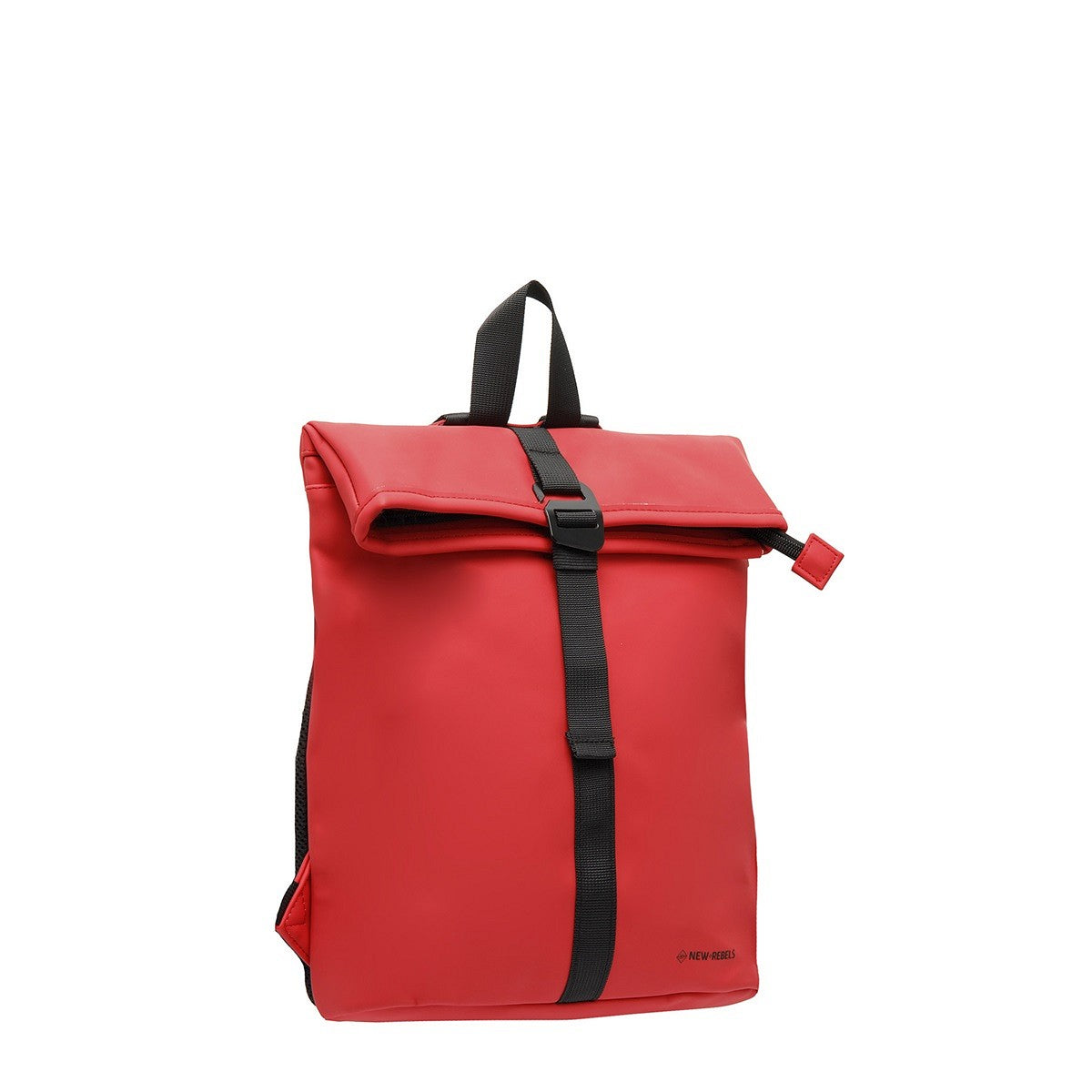 New Rebels Mart Roll Up Rolltop City Rucksack Los Angeles wasserabweisend rot