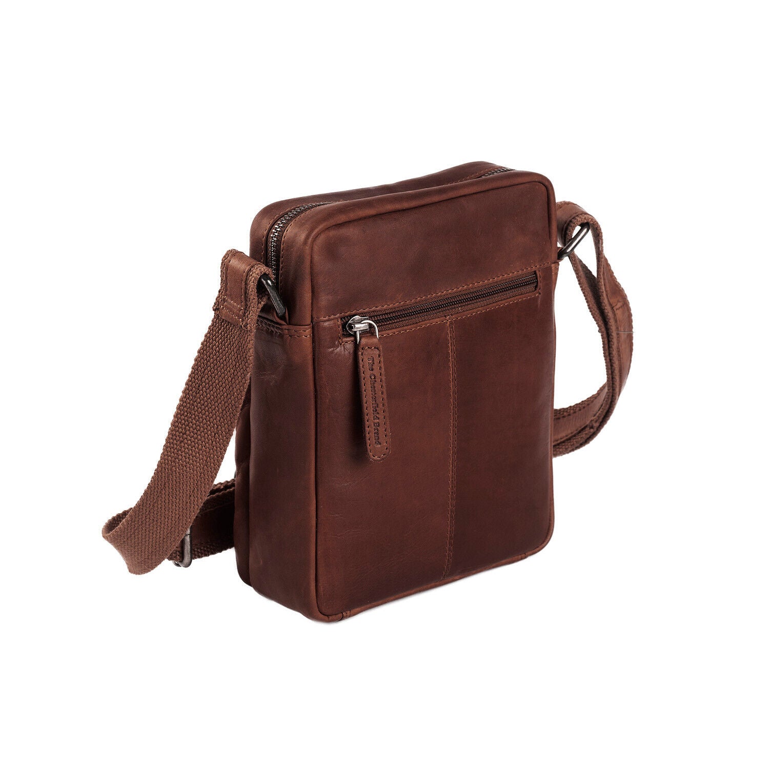 The Chesterfield Brand echt Leder Herren Schultertasche Umhängetasche Birmingham braun