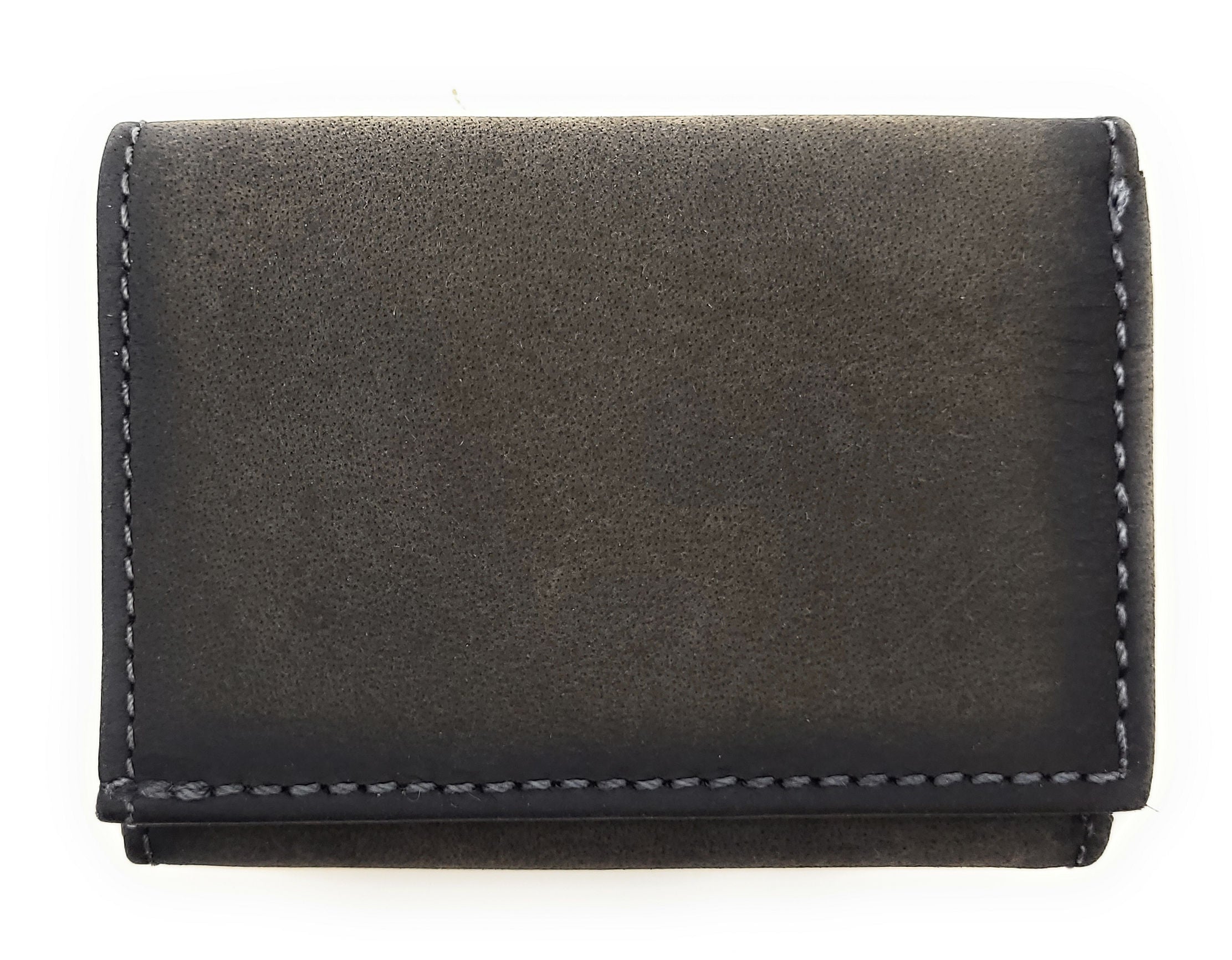 Jockey Club Mini Geldbörse aus Hunterleder | RFID-Schutz & Vintage Design grau