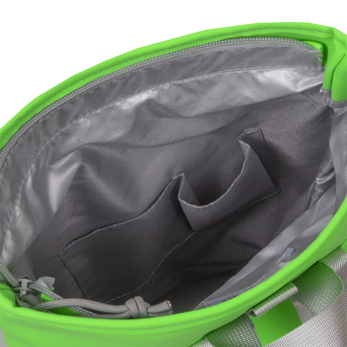 New Rebels Mart Roll Up Rolltop City Rucksack Los Angeles wasserabweisend neon grün