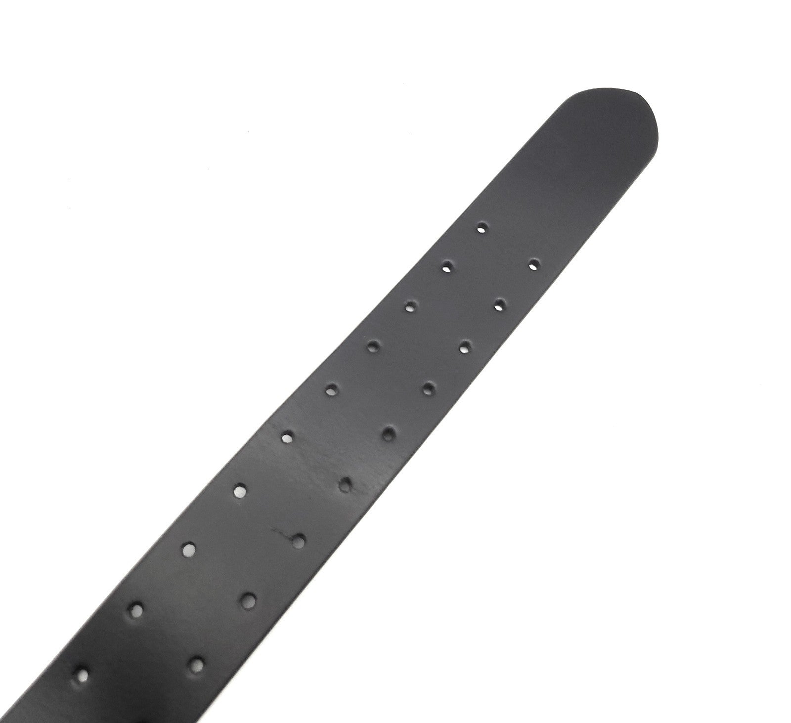 Arbeitergürtel / Handwerkergürtel / Arbeitsgürtel aus Büffelvollleder – 50 mm breit, 10-fach Lochung, doppelte Dornschließe, kürzbar, 115 cm Bundweite schwarz