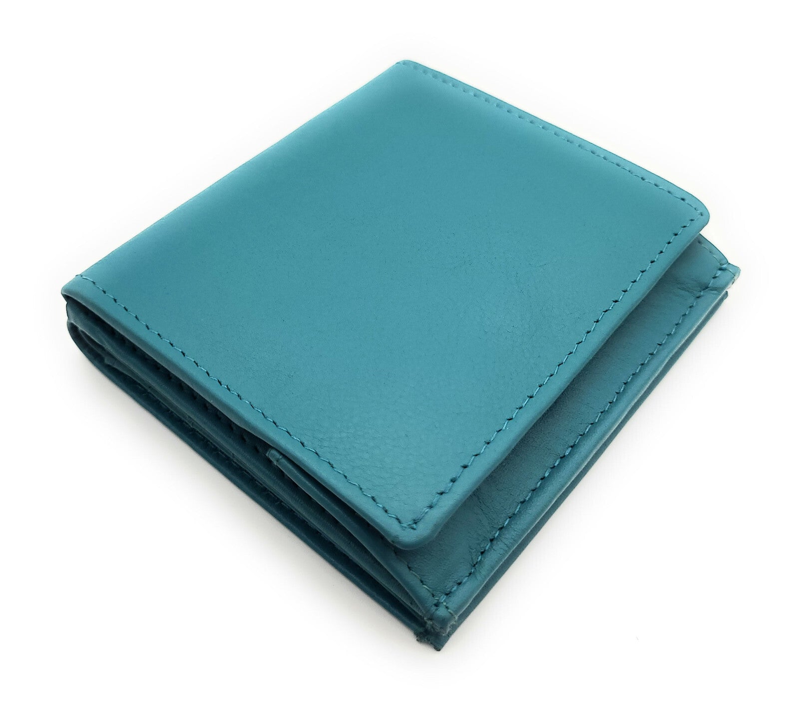 Jockey Club echt Leder Geldbörse Portemonnaie Wiener Schachtel RFID Schutz türkis