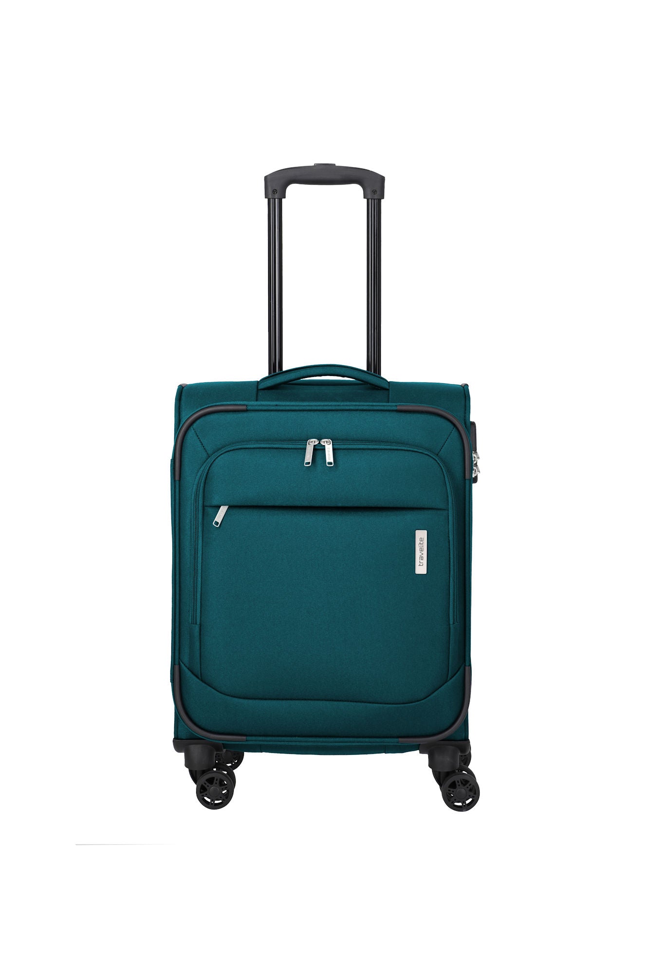 Travelite Priego Trolley S 55 cm – Leichter Handgepäck Koffer mit 4 Rollen & Zahlenschloss petrol