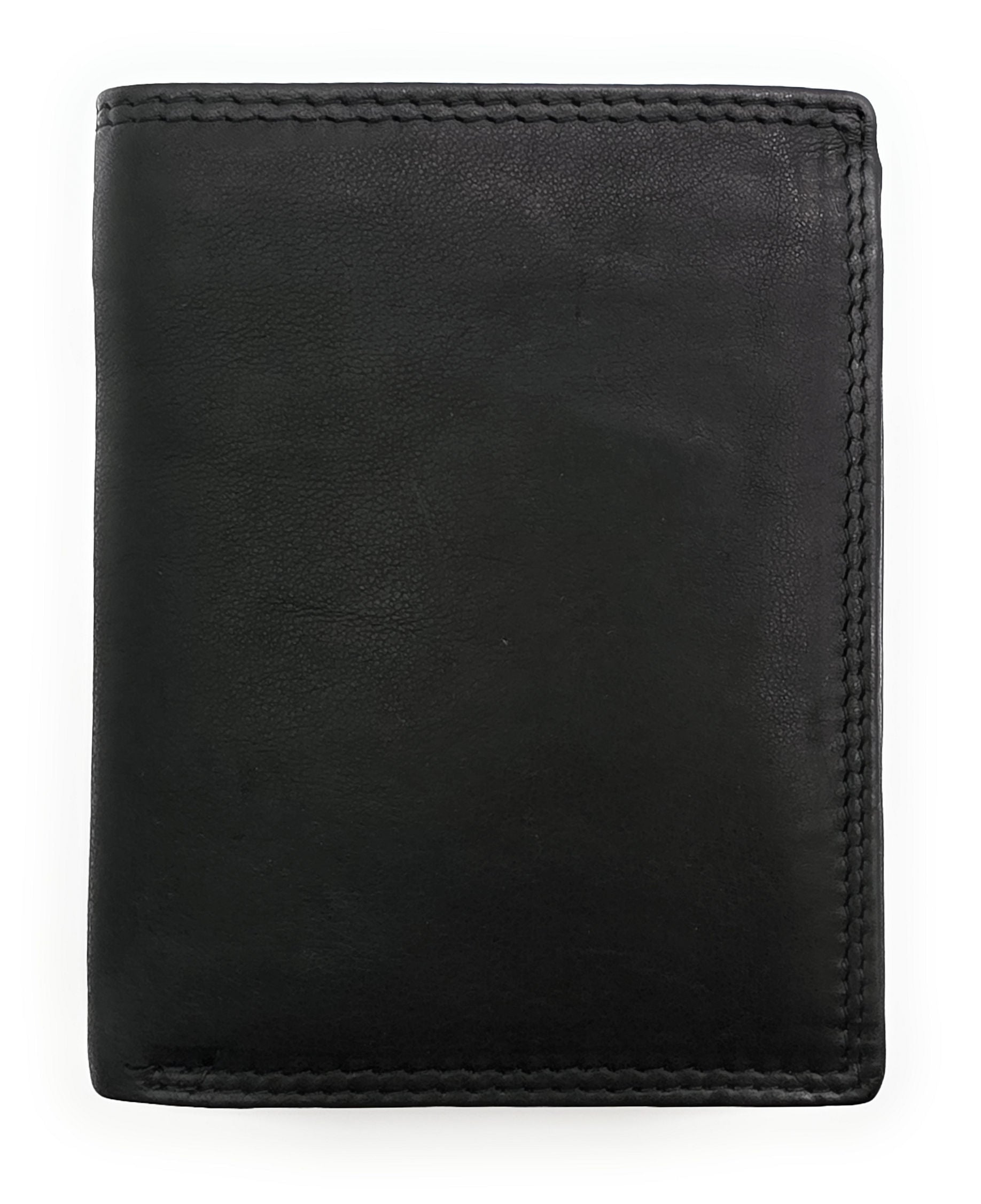 Jockey Club Leder Geldbörse Herren RFID Schutz - Schwarz Portemonnaie