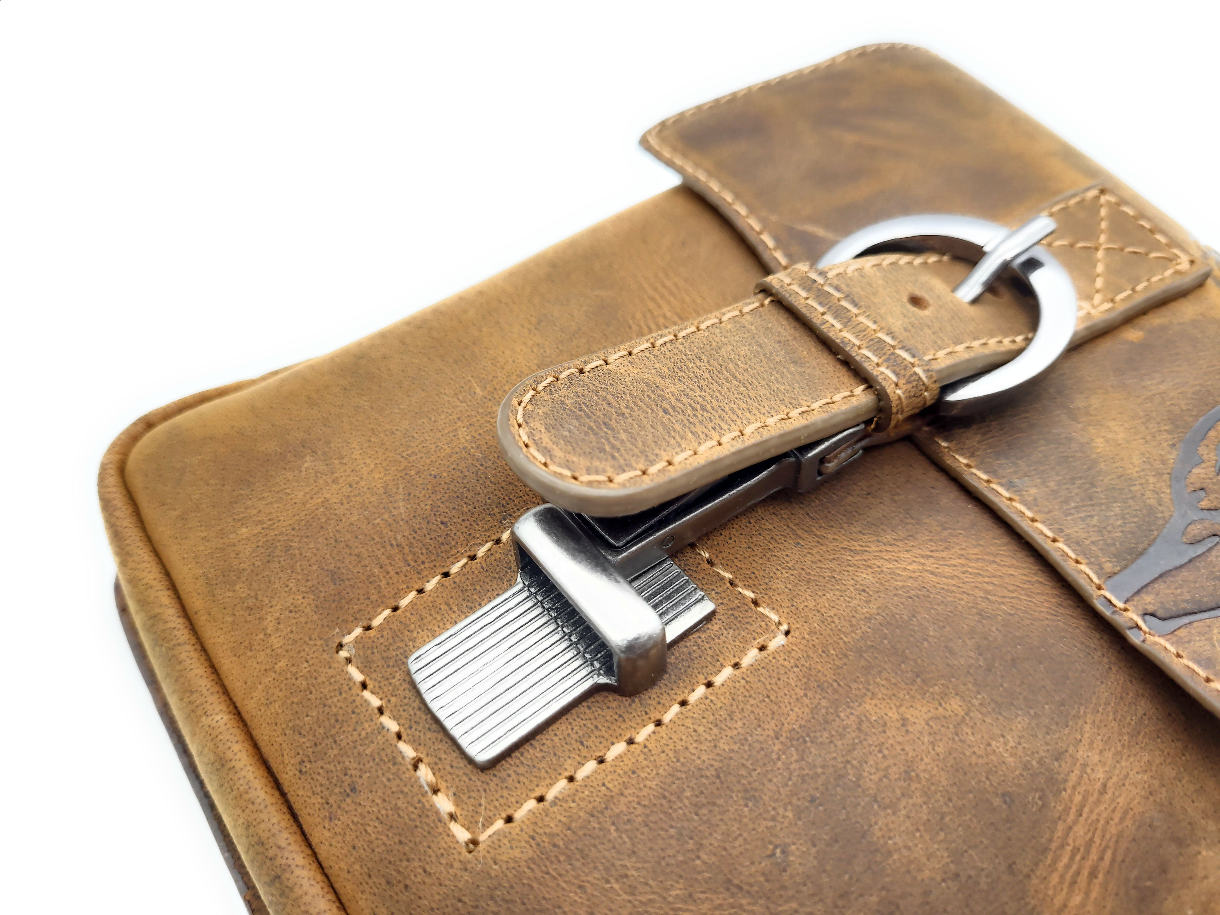 Jockey Club echt Leder Gürteltasche Bikertasche Jagdtasche Hüfttasche Bauchtasche Hirsch Gurt