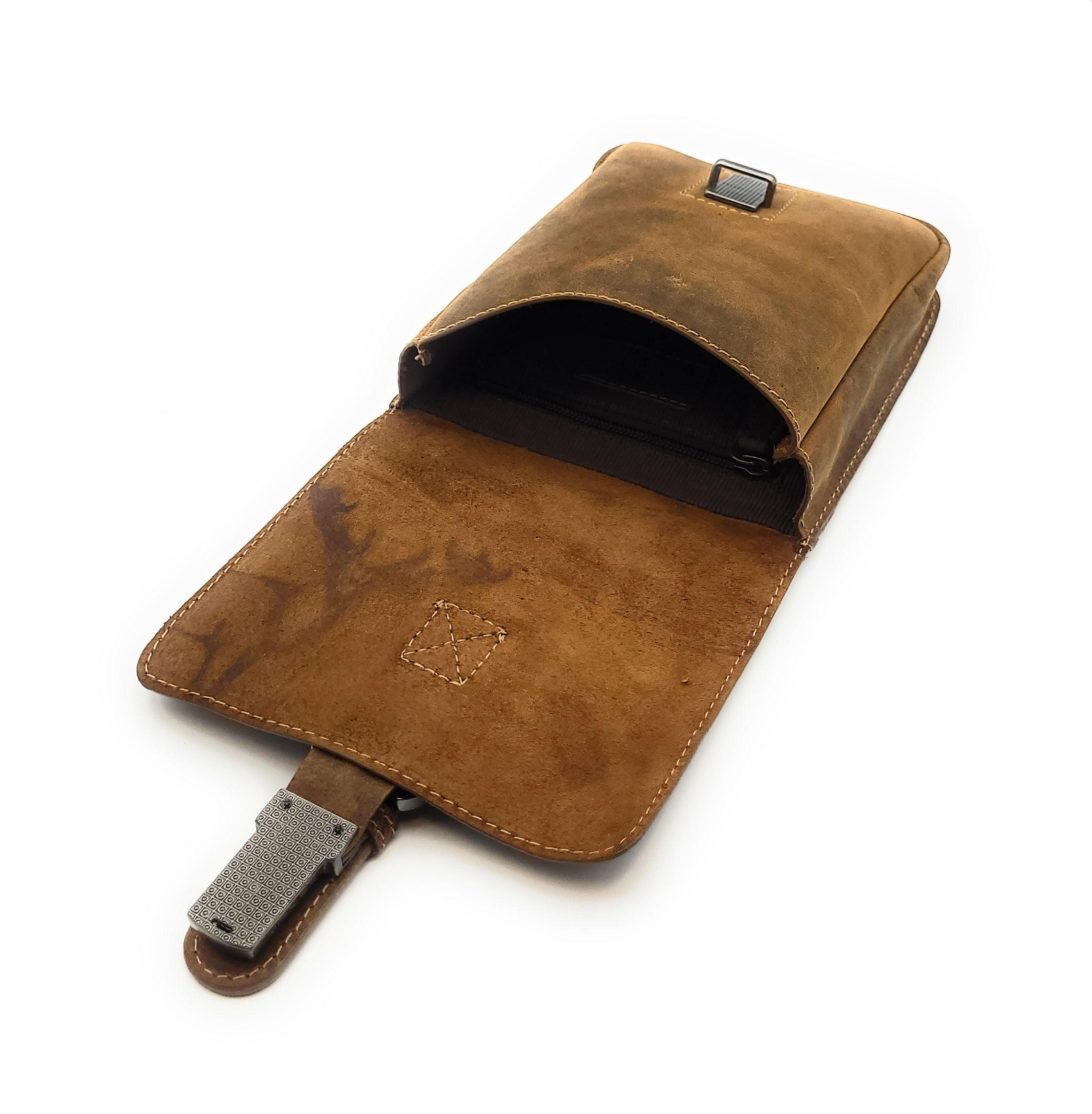 Jockey Club echt Leder Gürteltasche Bikertasche Jagdtasche Hüfttasche Bauchtasche Hirsch Gurt