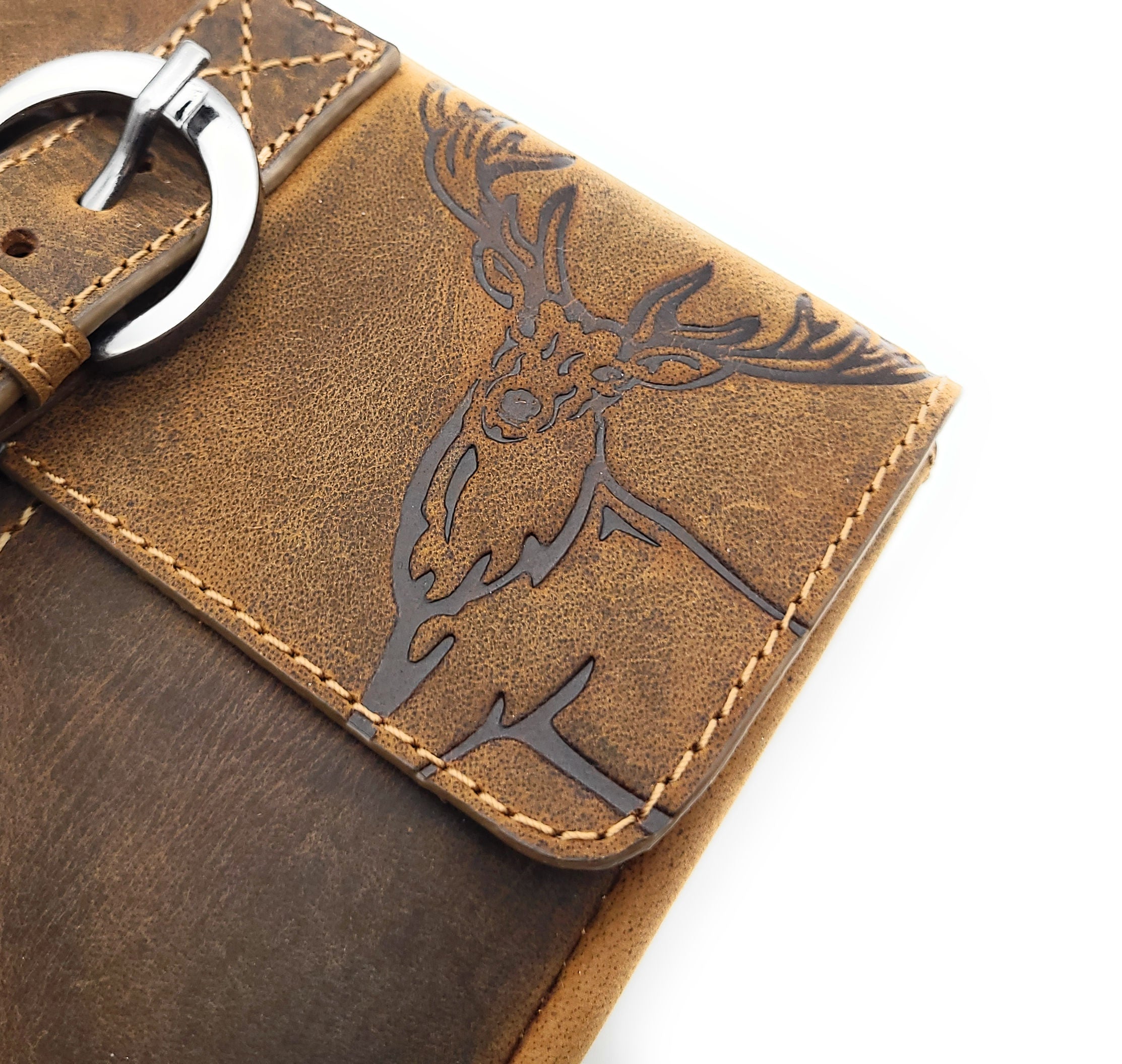 Jockey Club echt Leder Gürteltasche Bikertasche Jagdtasche Hüfttasche Bauchtasche Hirsch Gurt