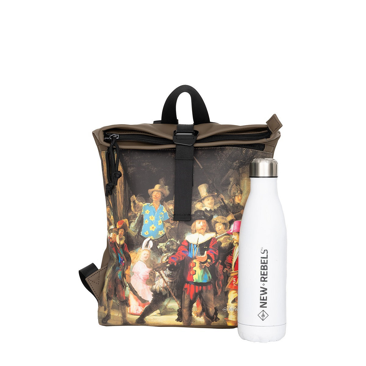 New Rebels Los Angeles Cityrucksack „Die Nachtwache“ – Stylischer Kunst-Rucksack, wasserfest & leicht
