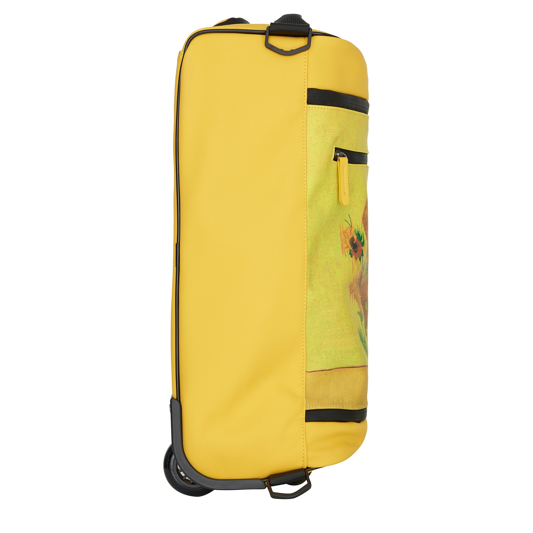 New Rebels OnBoard Trolley Laredo Wasserabweisend | Reisekoffer mit Rollen | Handgepäck 32x18x50cm | Van Gogh Sonnenblumen Gelb