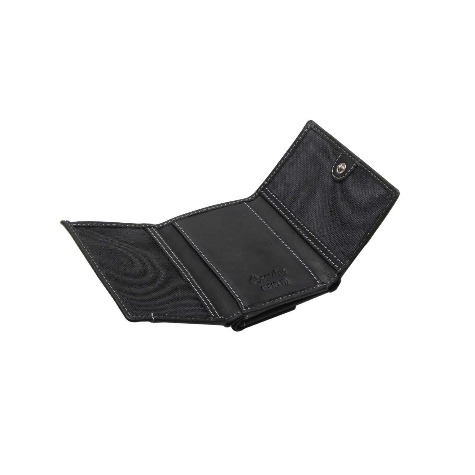 Esquire kleine echt Leder Geldbörse Portemonnaie mit RFID Schutz "Dallas" schwarz