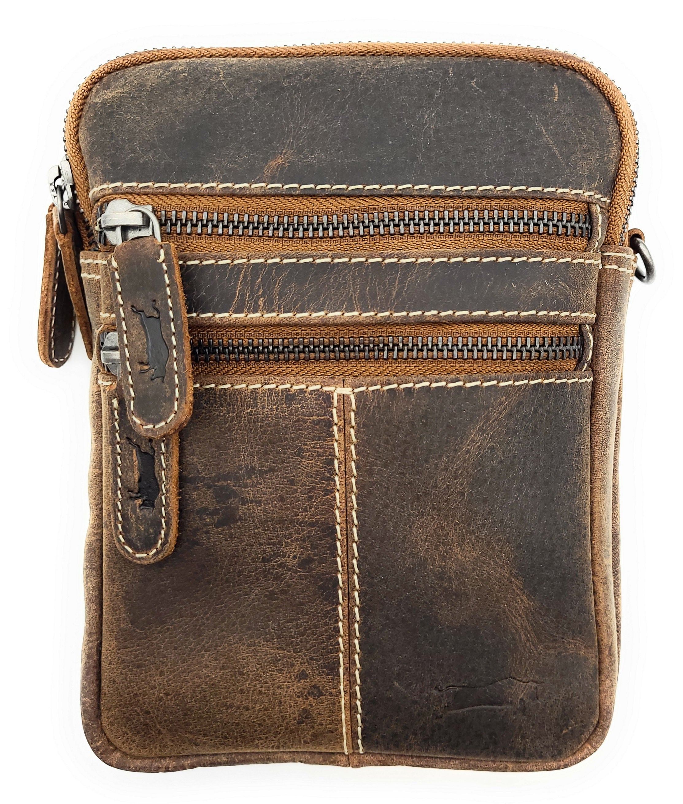 Umhängetasche Büffelleder Vintage Braun – Herren & Unisex | VEN-TOMY® Genuine Leather