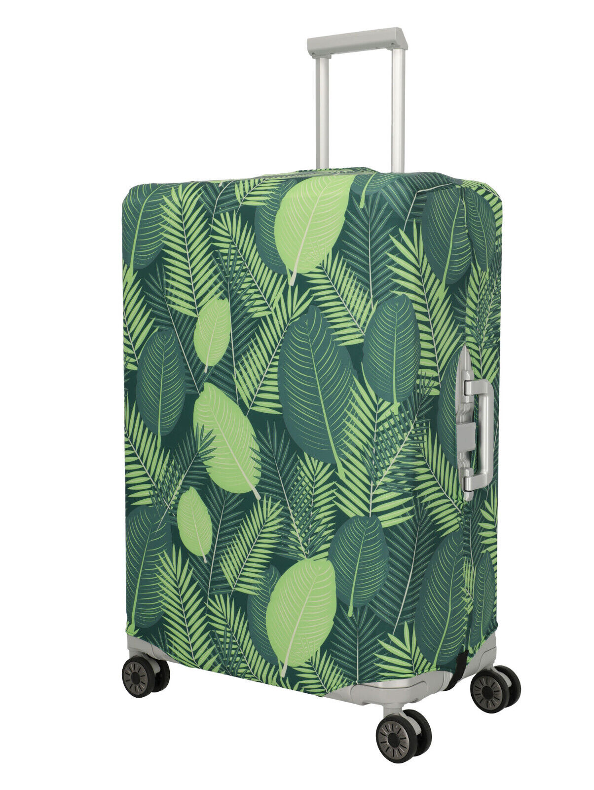 Travelite Kofferschutzhülle Kofferhülle L für große Koffer bis max 77x52x29cm Blätter