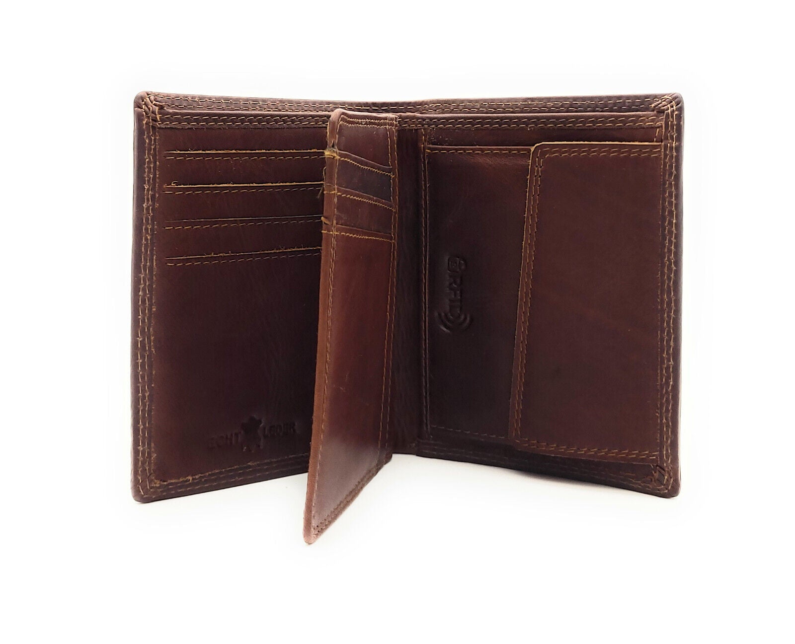 Jockey Club Basic echt Leder Geldbörse Portemonnaie Geldbeutel RFID Schutz braun