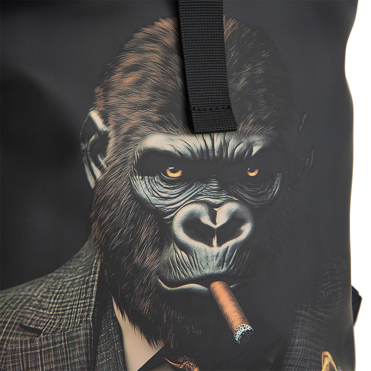 New Rebels Rolltop Cityrucksack Los Angeles – Stylischer Rolltop Rucksack mit Gorilla-Design, Wasserabweisend & Praktisch