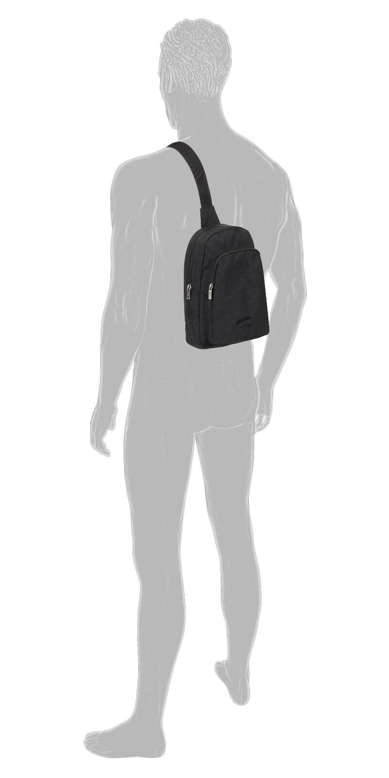 Camel Active Sling Bag JOURNEY – Leichter & robuster Umhängerucksack schwarz
