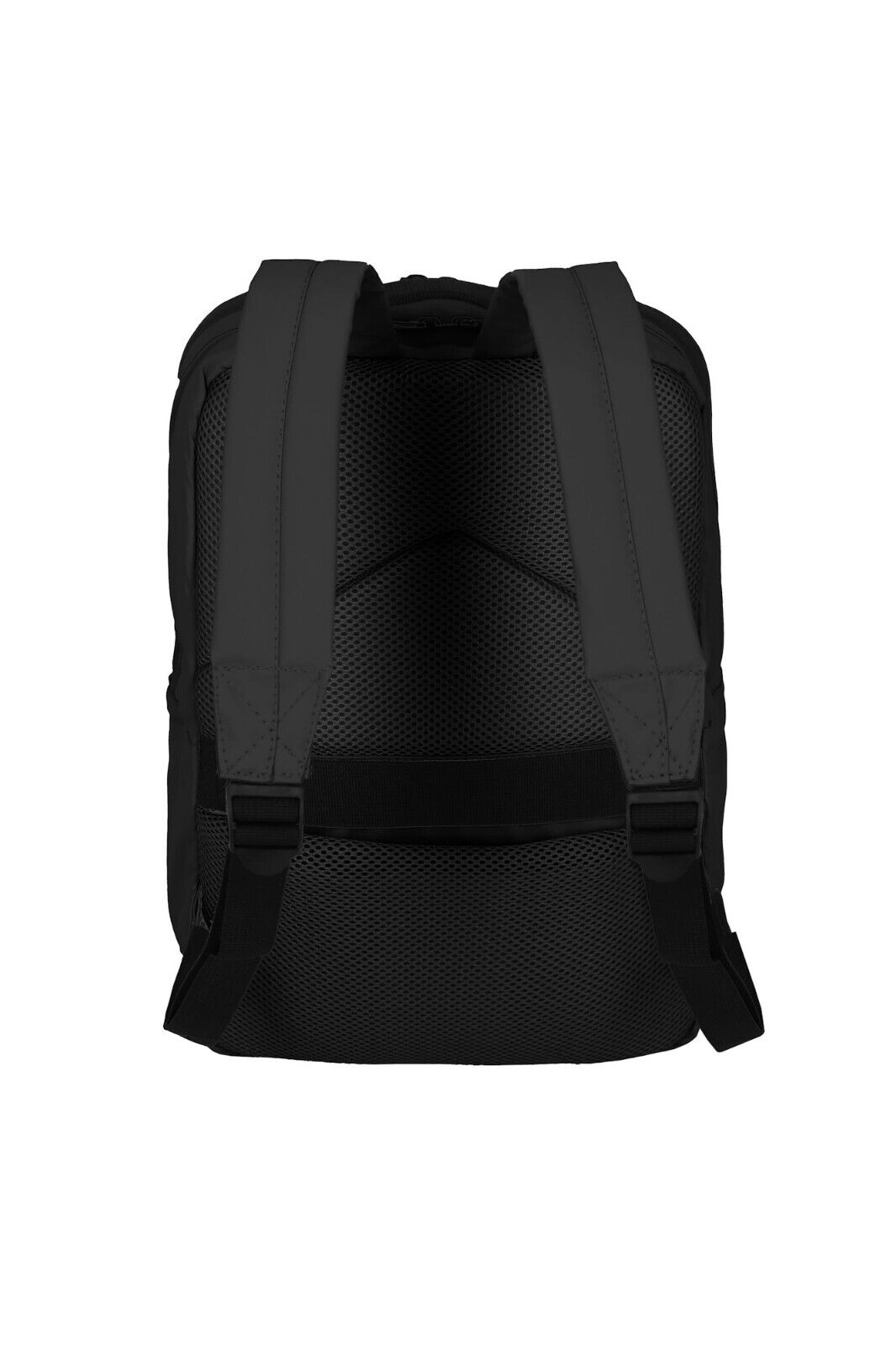 Travelite Basics Plane Cityrucksack – Wasserabweisender Daypack mit 14-Zoll-Laptopfach, spritzwassergeschützten Reißverschlüssen & Sicherheitsfach schwarz