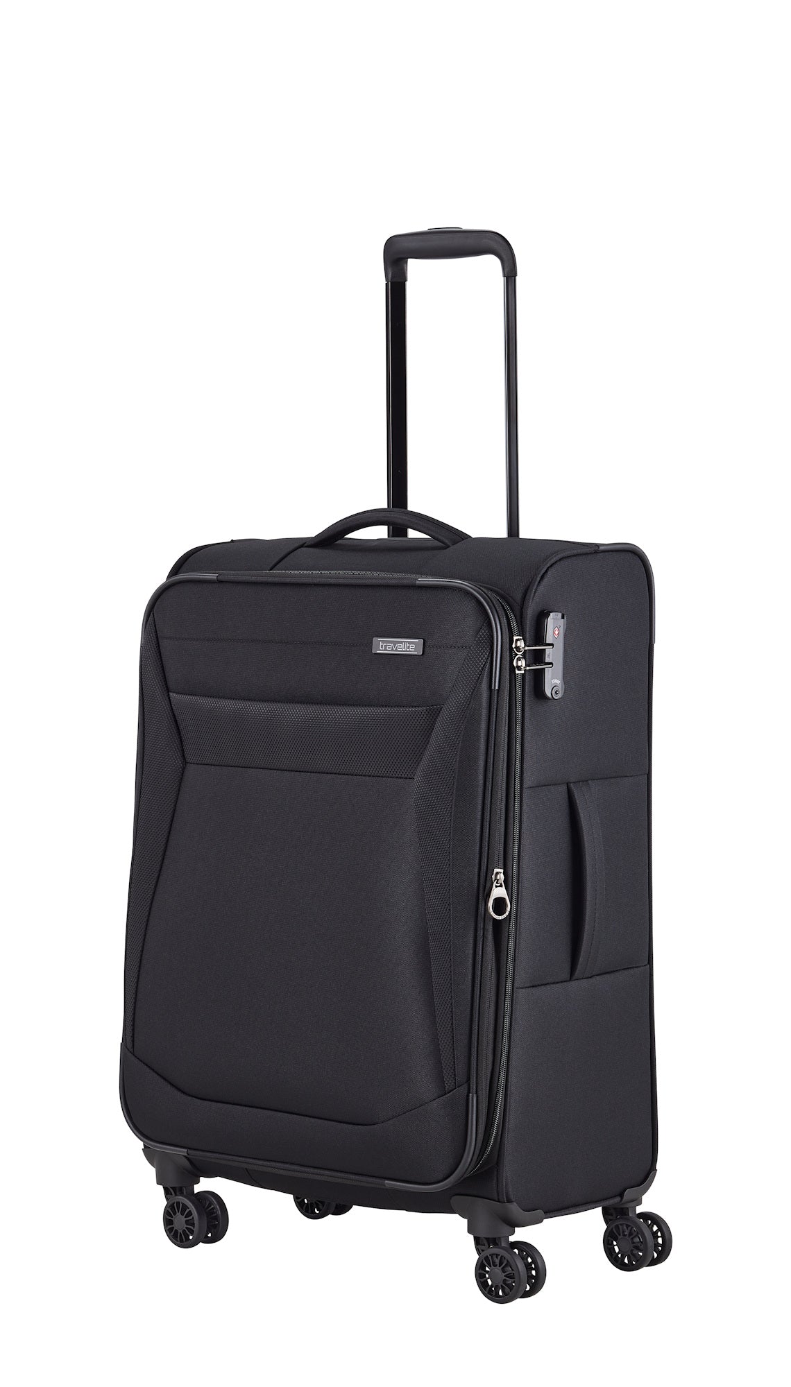 Travelite Chios Reisekoffer M Trolley Koffer 67cm 4 Rad / Rollen Dehnfalte TSA