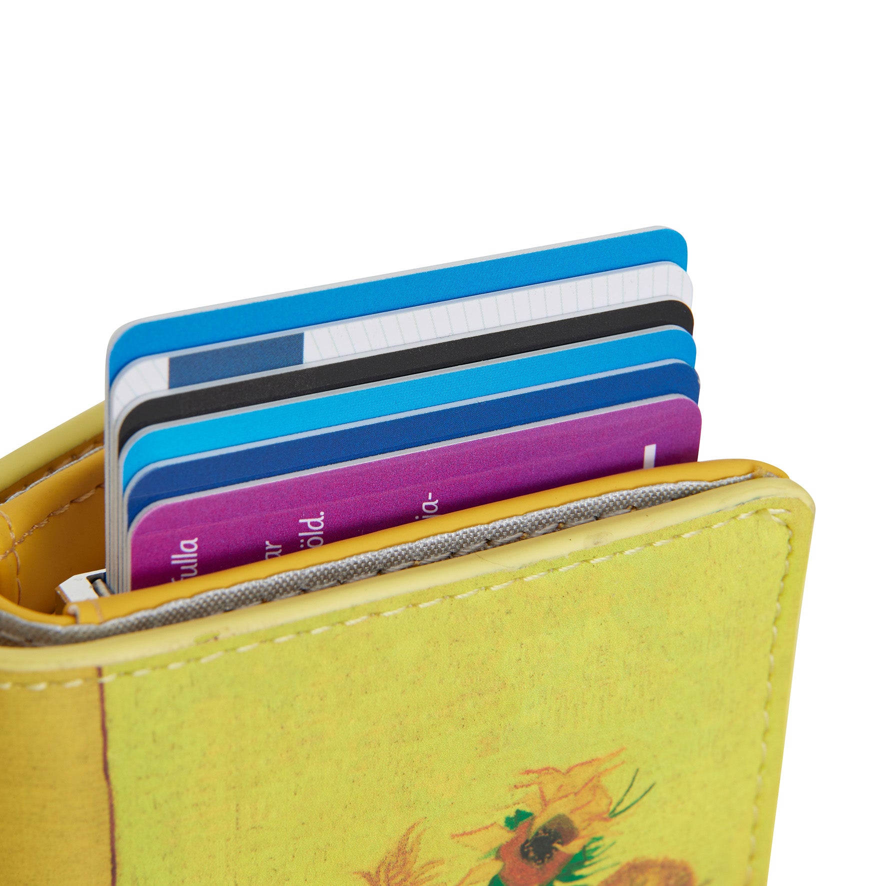 New Rebels Smart Wallet – Van Gogh Sonnenblumen | Künstlerisches Portemonnaie mit Münzfach, Kartenbox & Sichtfach