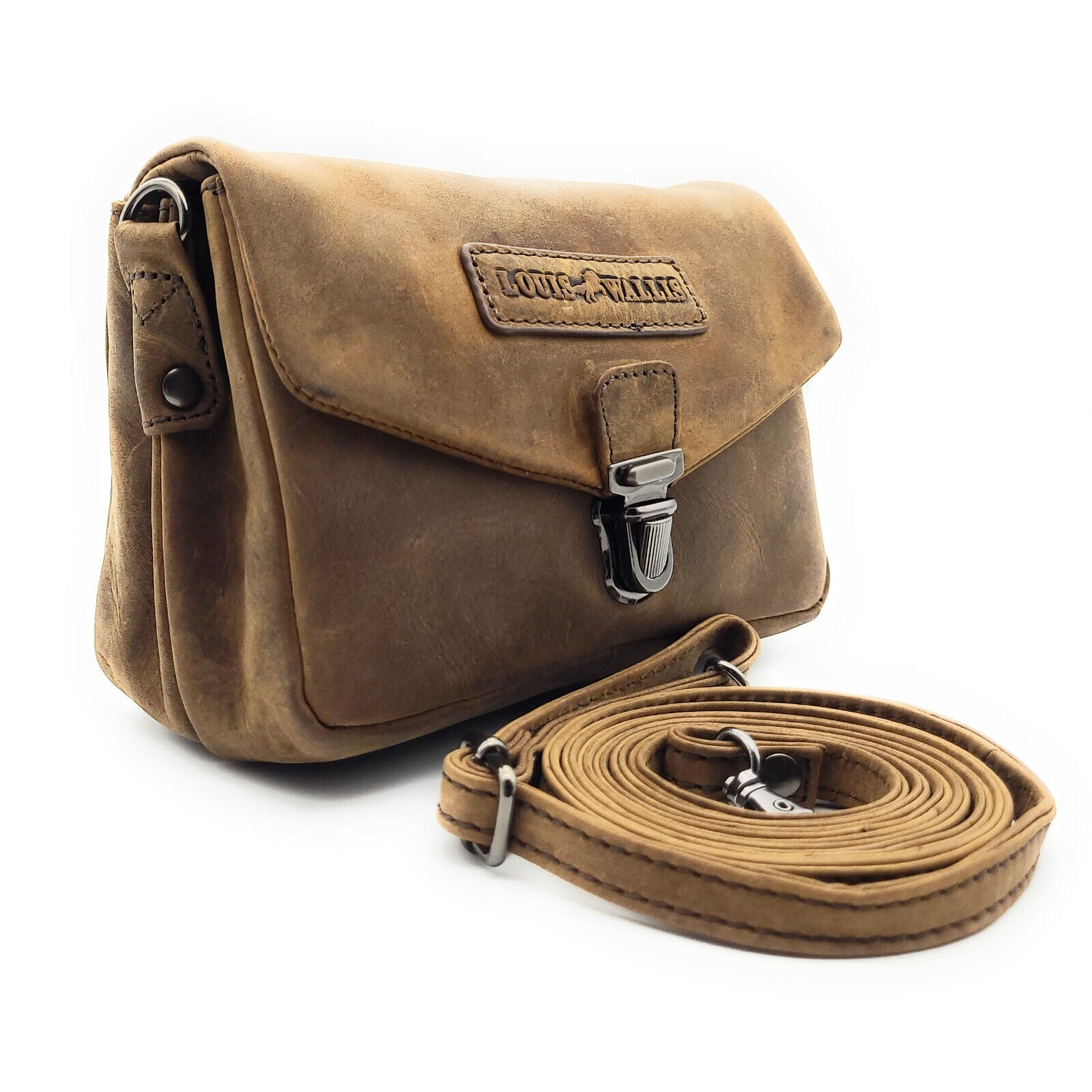 Leder Gürteltasche Bikertasche Jagdtasche Hüfttasche Bauchtasche Schultergurt