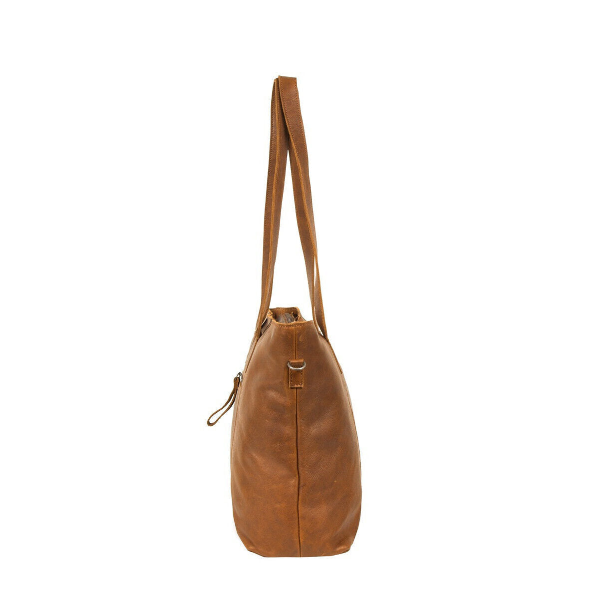 Justified Bags großer echt Leder Damen Shopper Handtasche Schultertasche Nynke vintage congac