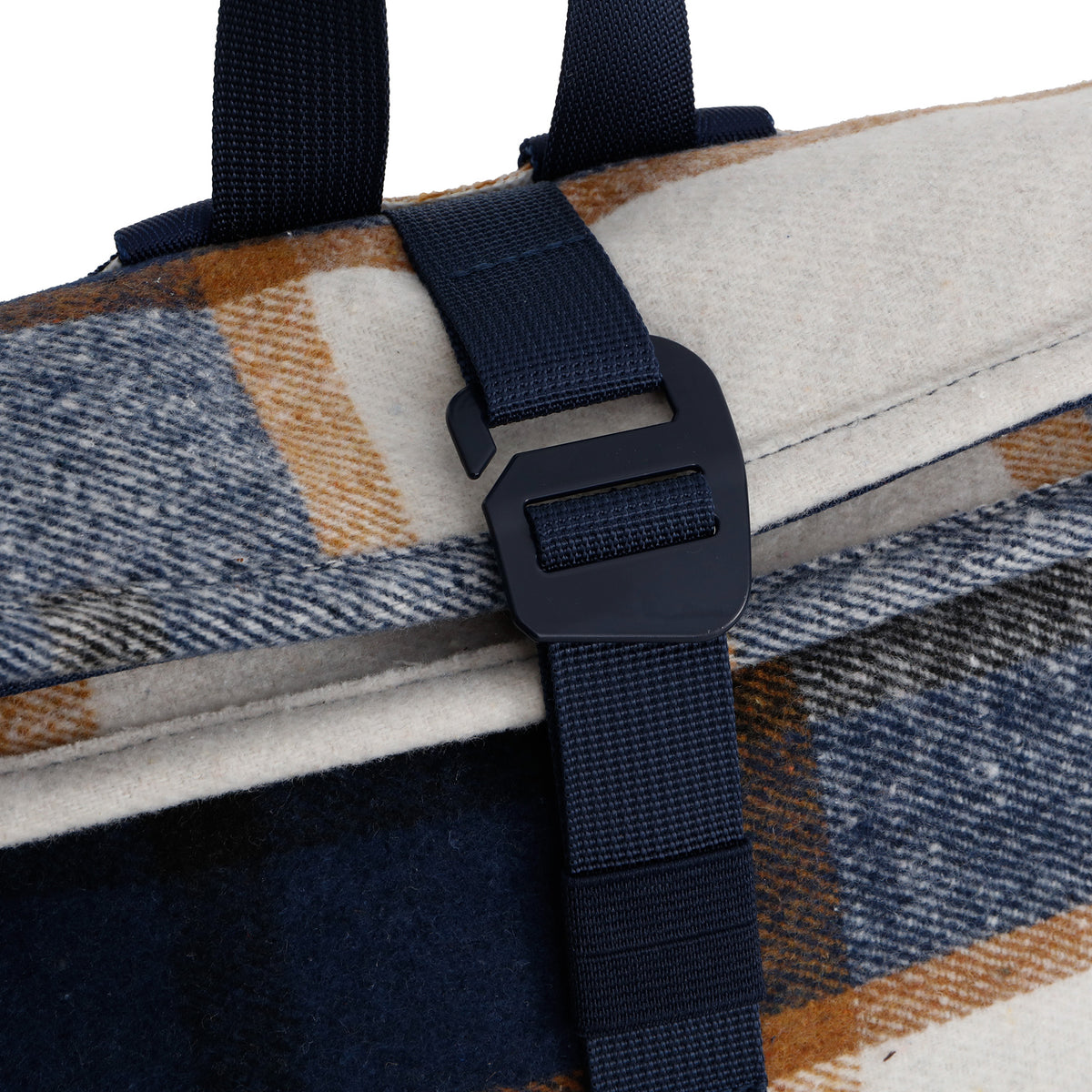 New Rebels Scott Roll Up Rolltop City Rucksack Los Angeles Flanell karo navy