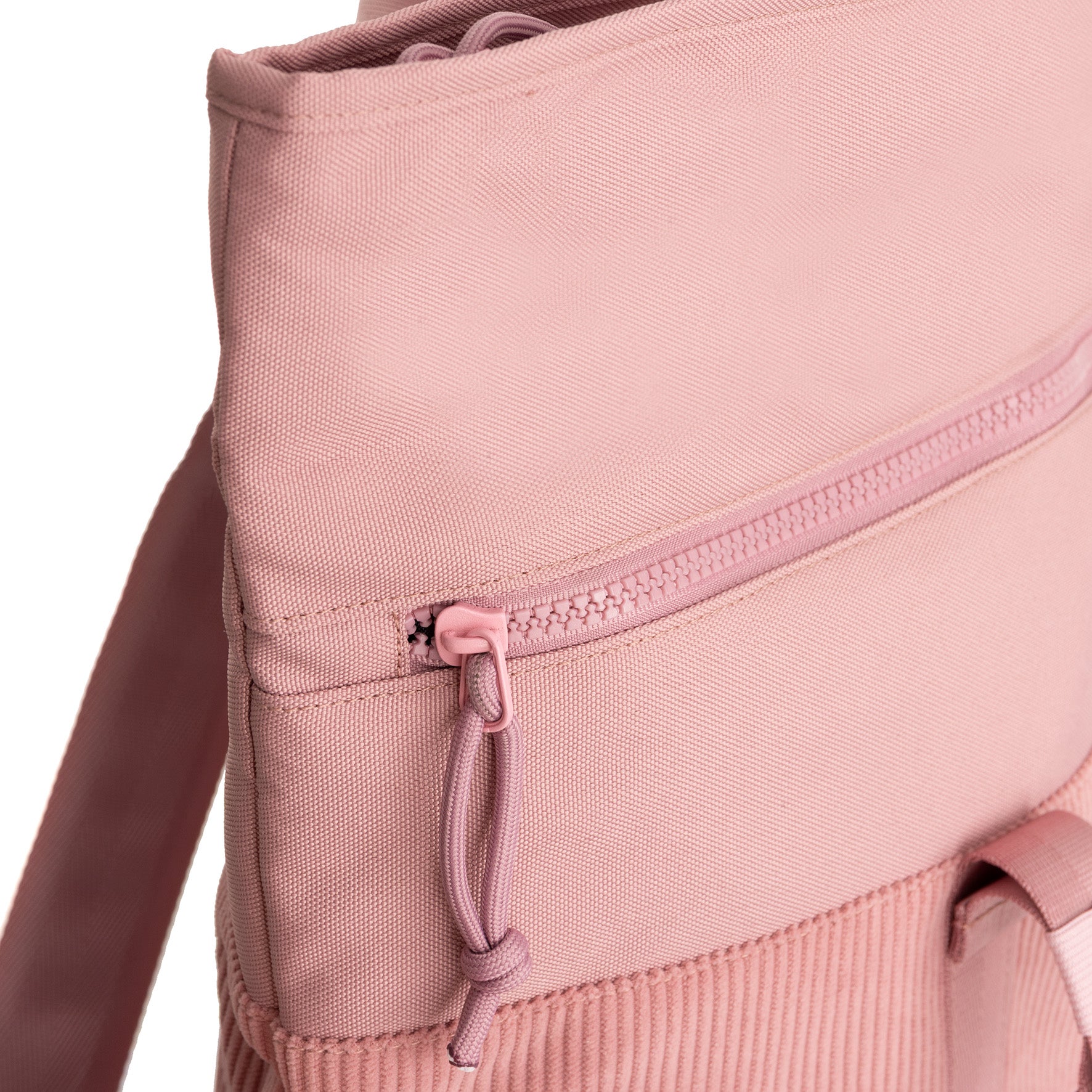 New Rebels Ribbi Roll Up Rolltop City Rucksack Los Angeles Kordoptik rosa