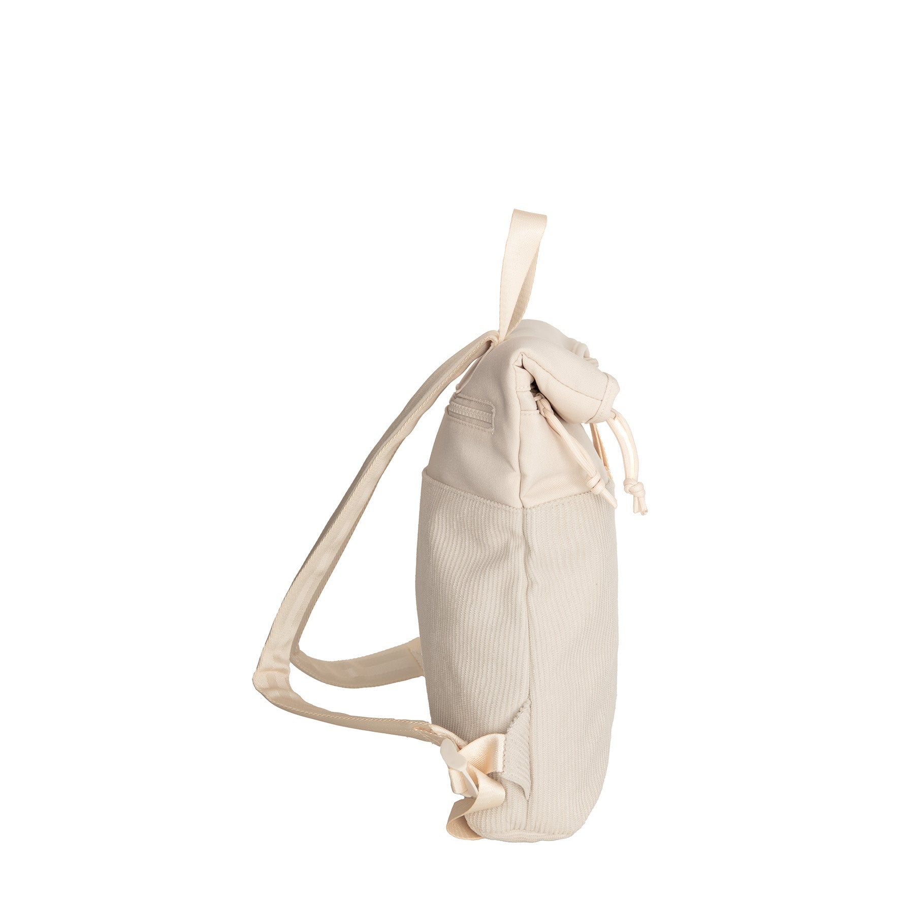 New Rebels Ribbi Roll Up Rolltop City Rucksack Los Angeles Kordoptik beige