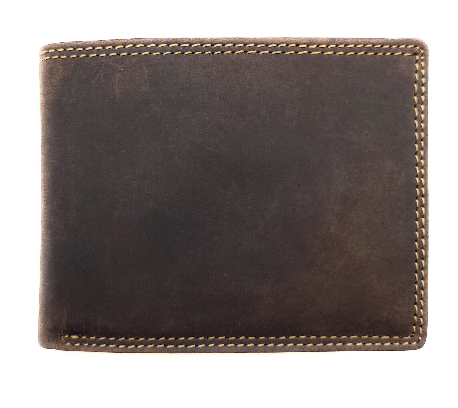 Jockey Club Basic echt Leder Geldbörse Portemonnaie Geldbeutel Hunterleder RFID Schutz dunkel-braun