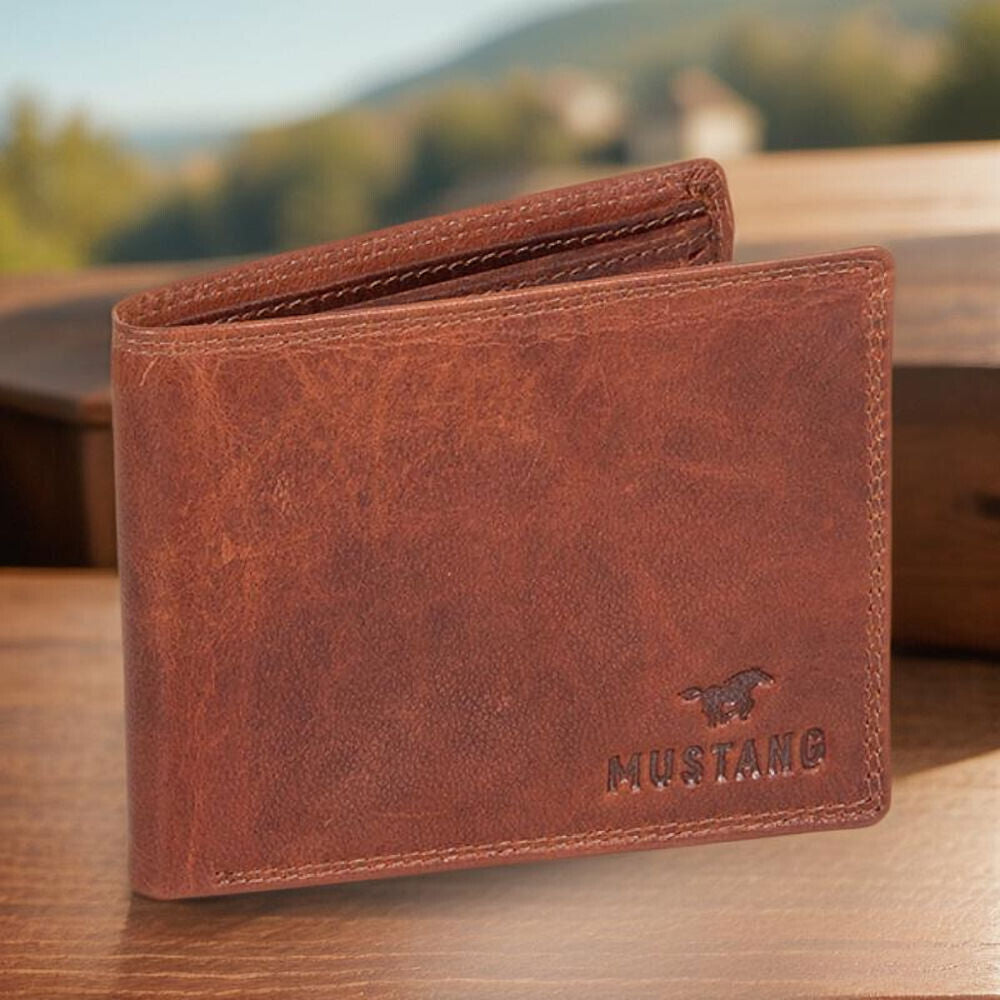 Mustang echt Leder Herren Geldbörse Portemonnaie