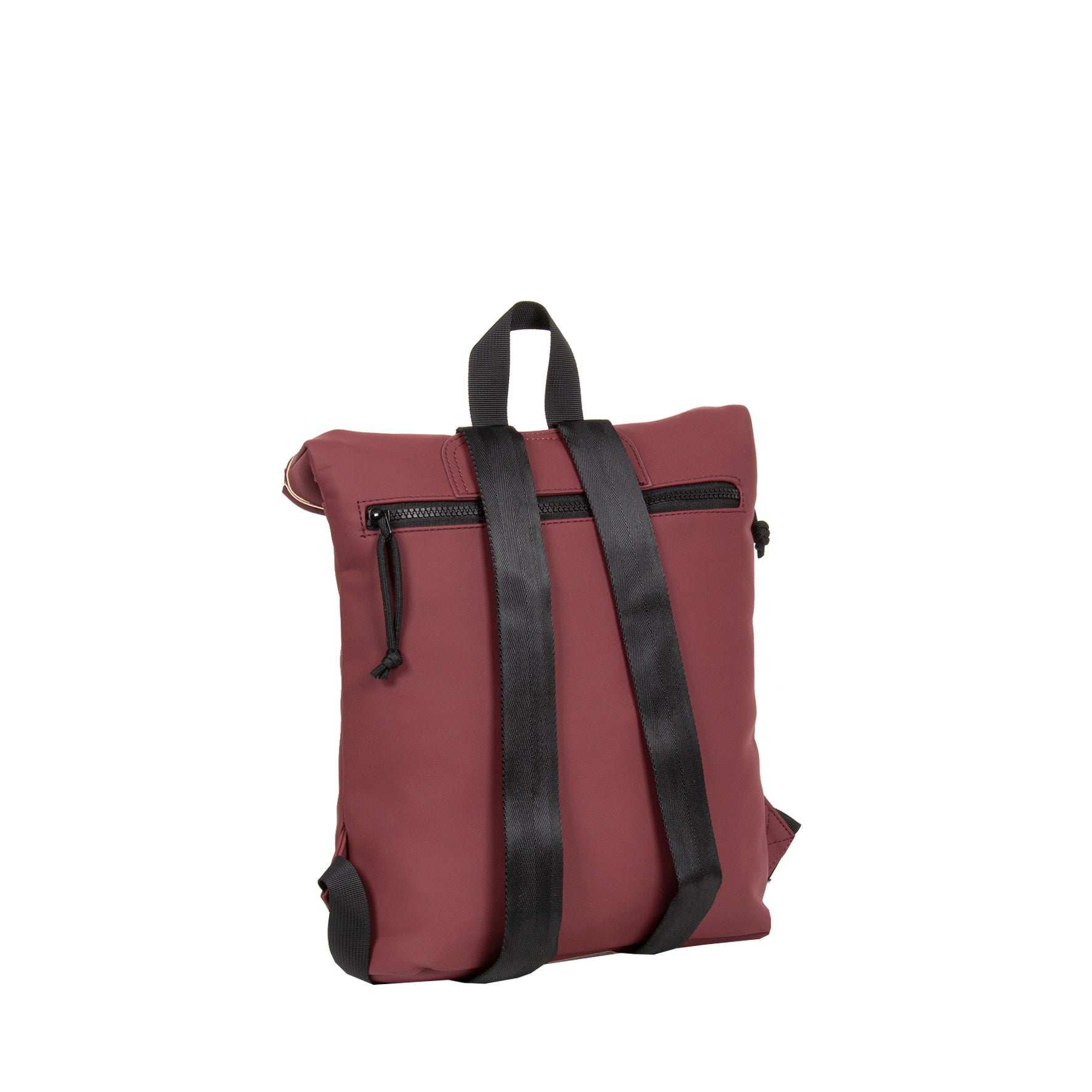 New Rebels Mart Roll Up Rolltop City Rucksack Los Angeles wasserabweisend burgundy rot