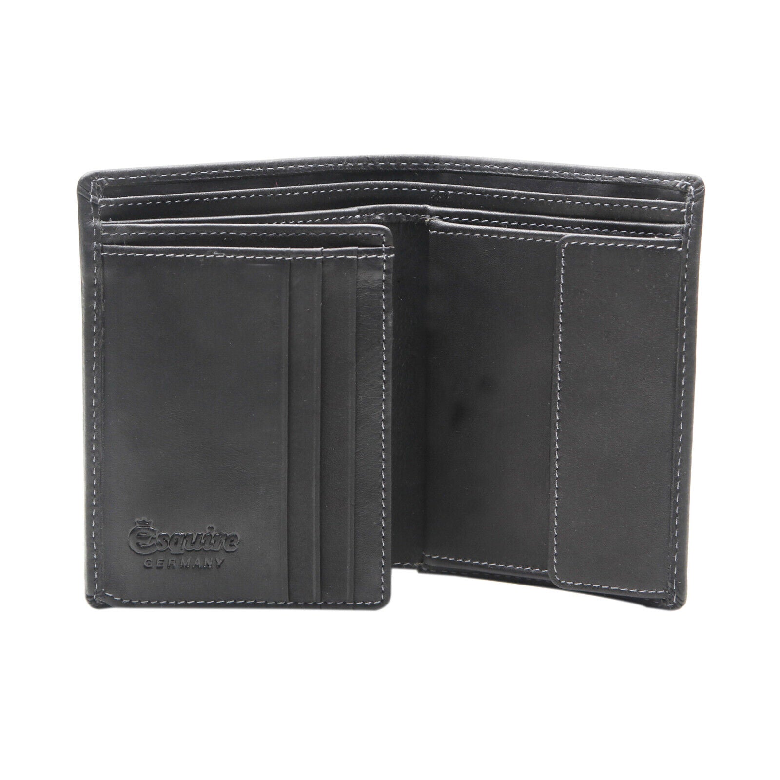 Esquire echt Leder Geldbörse Portemonnaie mit RFID Schutz schwarz