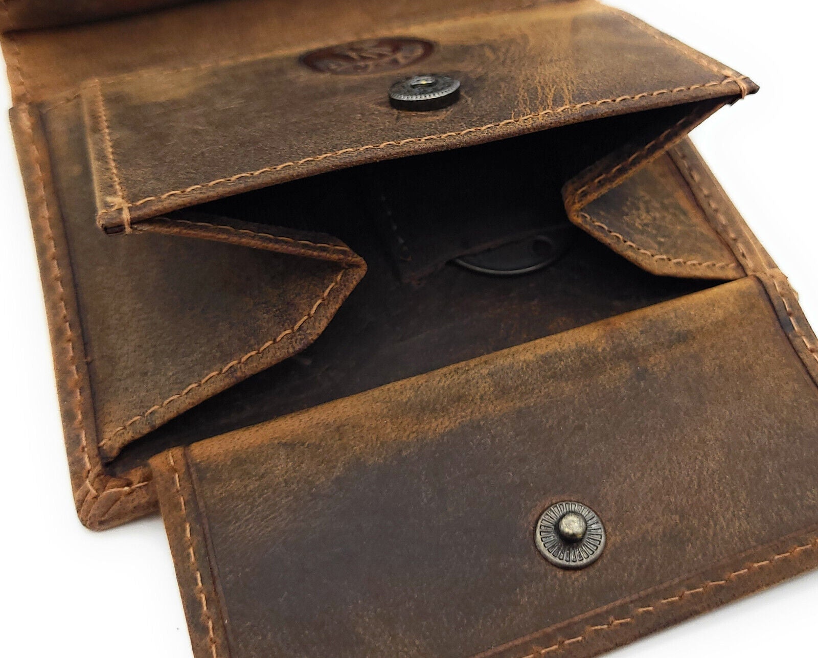 Jockey Club kleines echt Leder Portemonnaie Geldbörse Geldbeutel Hirsch