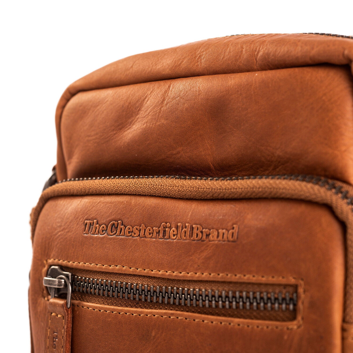 The Chesterfield Brand echt Leder Herren Schultertasche Umhängetasche Bremen cognac braun