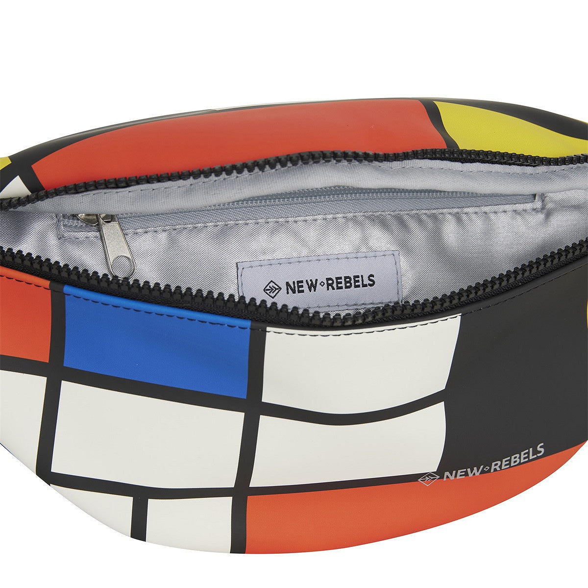 New Rebels Brooklyn Waistbag – Bauchtasche im Mondrian-Stil, wasserabweisend & leicht