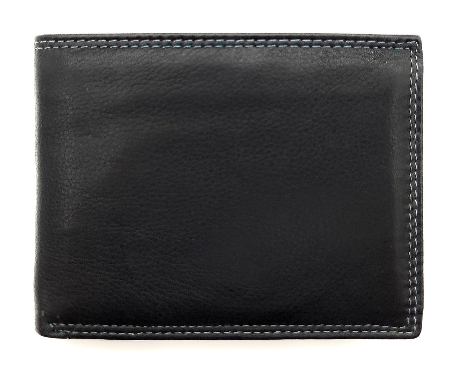 Jockey Club Basic echt Leder Herren Geldbörse Portemonnaie mit RFID Schutz schwarz blau