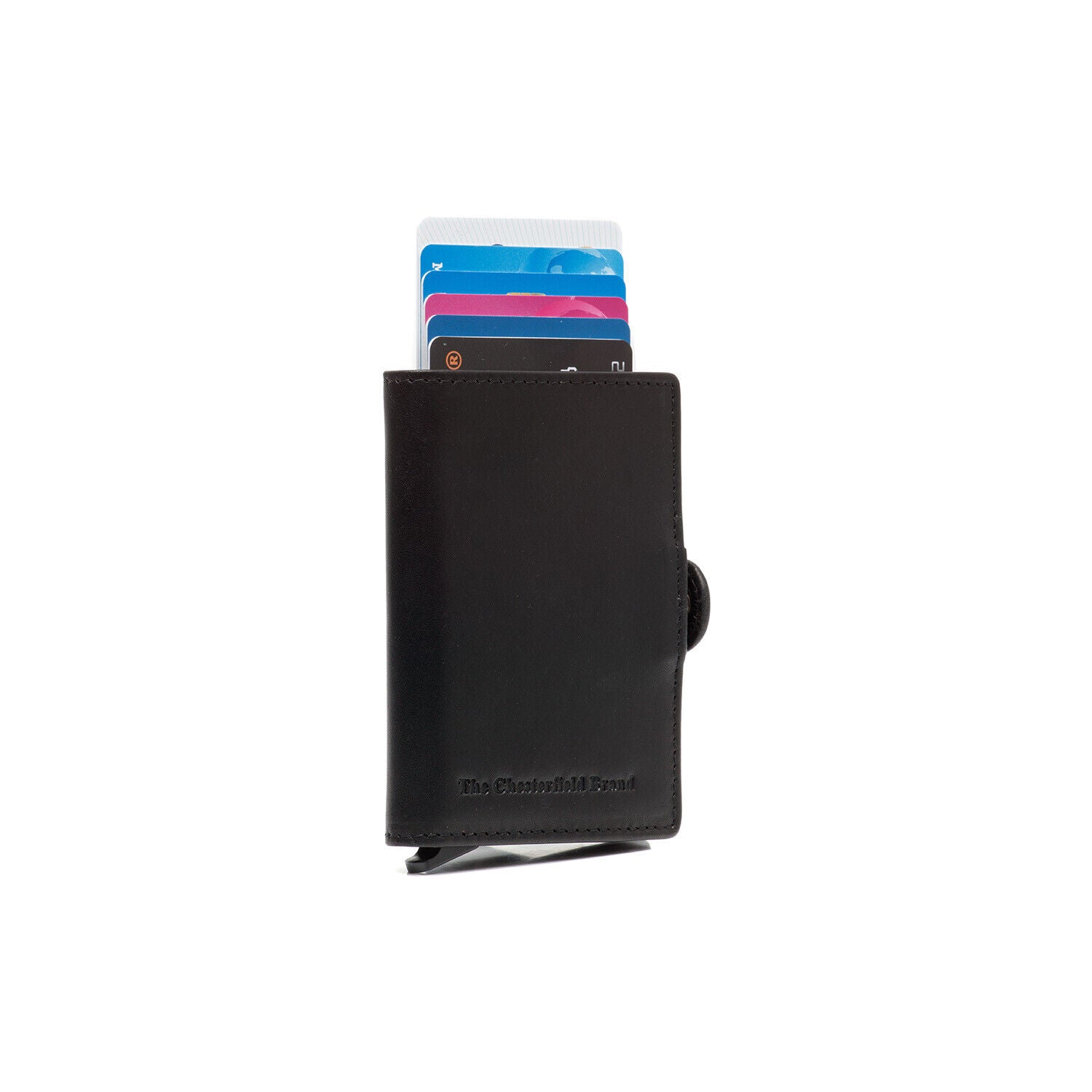 The Chesterfield Brand echt Leder Kreditkartenetui Mini Geldbörse Lagos schwarz