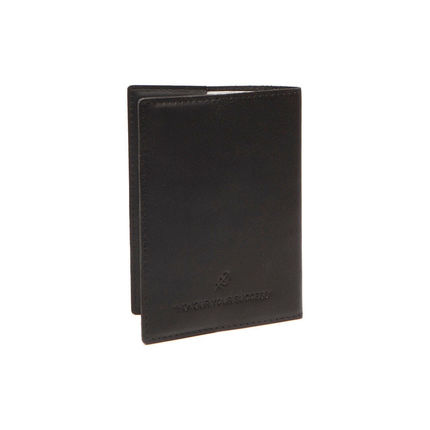 The Chesterfield Brand Passport Cover – Hochwertiges Reisepass-Etui aus 100% Rindsleder mit Weltkarten-Design schwarz