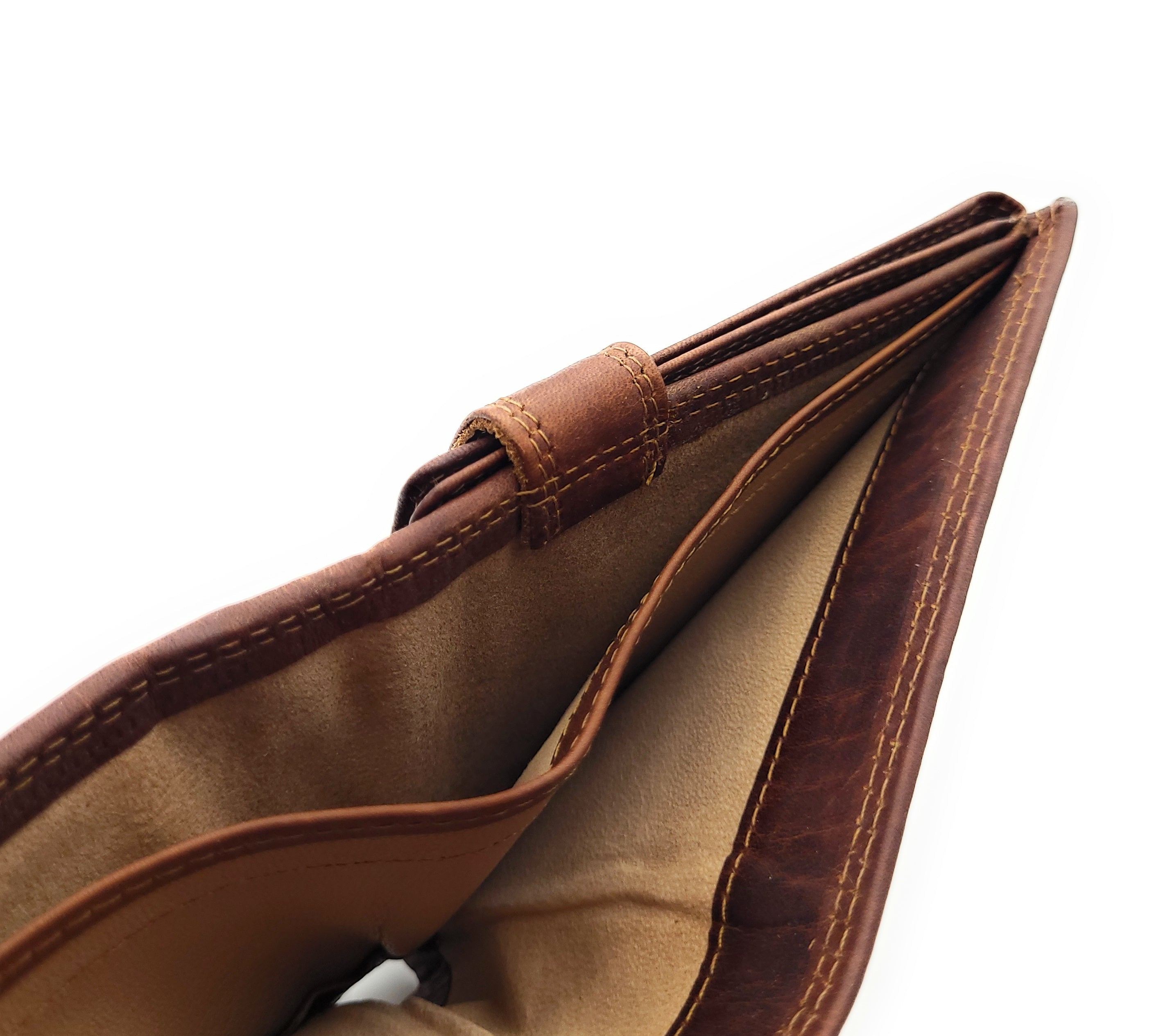 Jockey Club Basic echt Büffel Voll-Leder Geldbörse Portemonnaie Geldbeutel RFID NFC Schutz antik braun