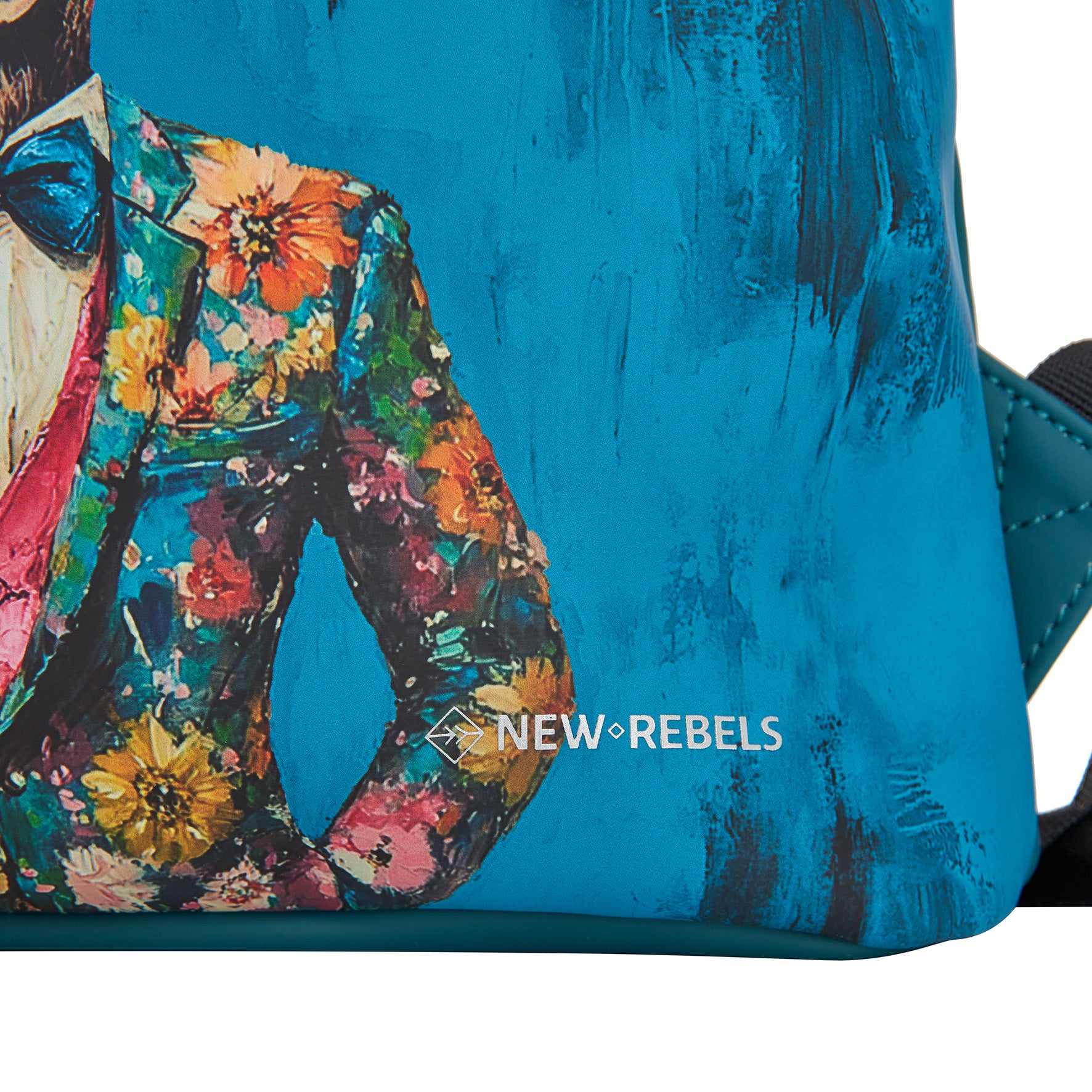 New Rebels Rolltop Cityrucksack Los Angeles – Stylischer Rolltop Rucksack mit Hirsch-Design, Wasserabweisend & Praktisch