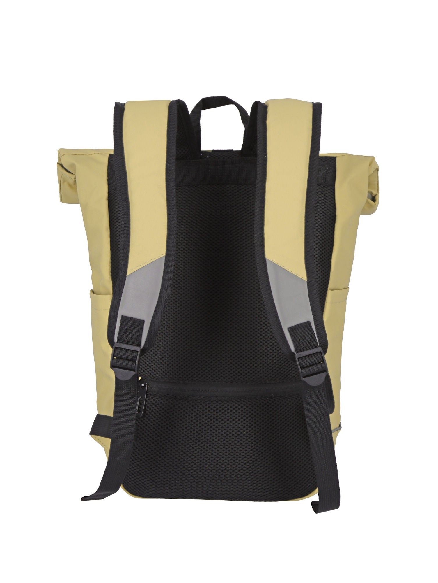 Travelite Rollup Fahrrad Rucksack Kurierrucksack Daypack aus wasserfester Plane mit Reflektoren gelb