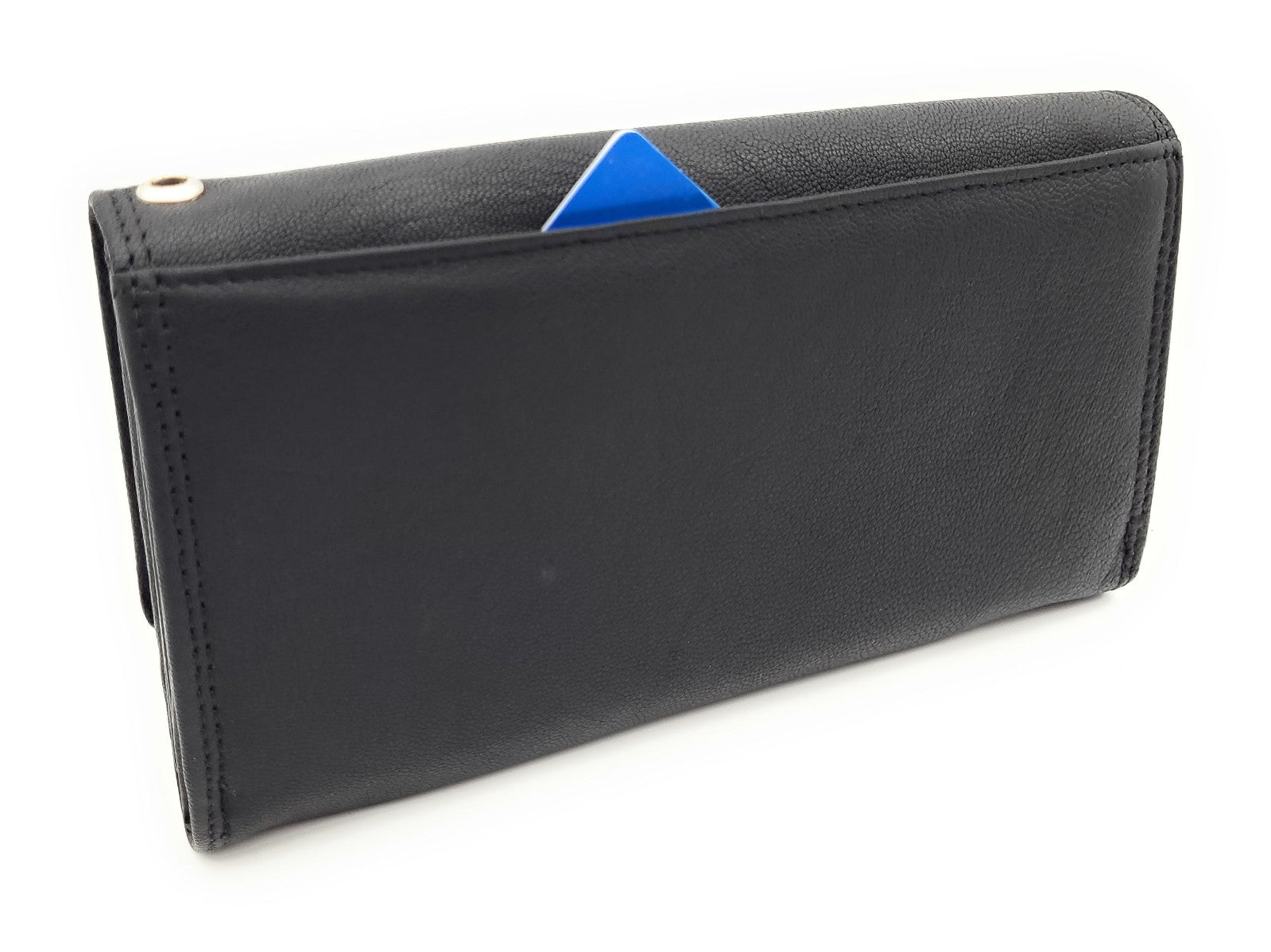 Lemasi Echtleder Kellnerbörse Schwarz – Professionelle Servicebörse aus Rindleder mit 5 Scheinfächern, Münzfach, Karten- & Reißverschlussfach