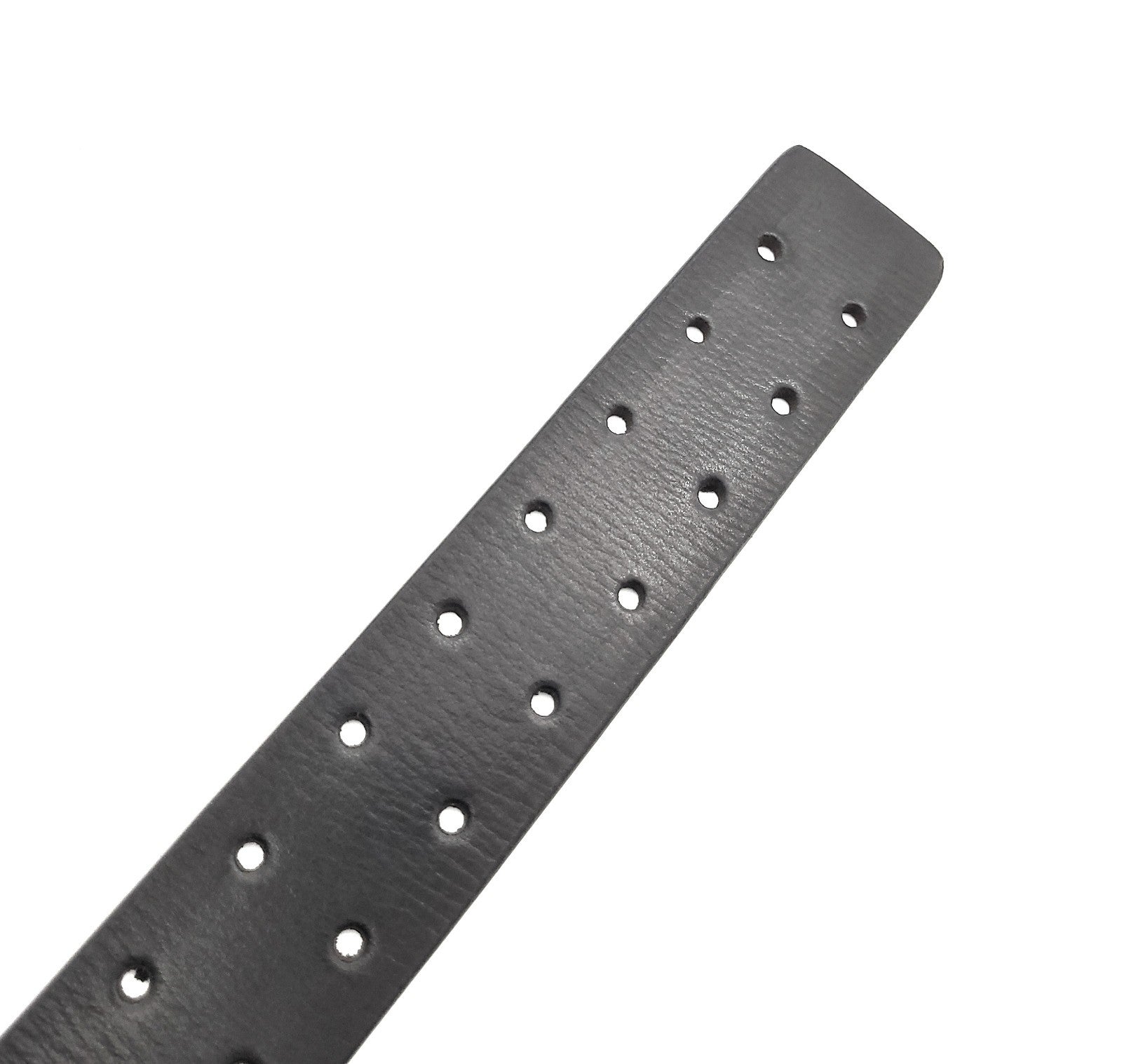 Büffelvollleder Gürtel Unisex 42mm - Doppelte Dornschließe Schwarz-Dunkelgrau Bicolor Vintage kürzbar