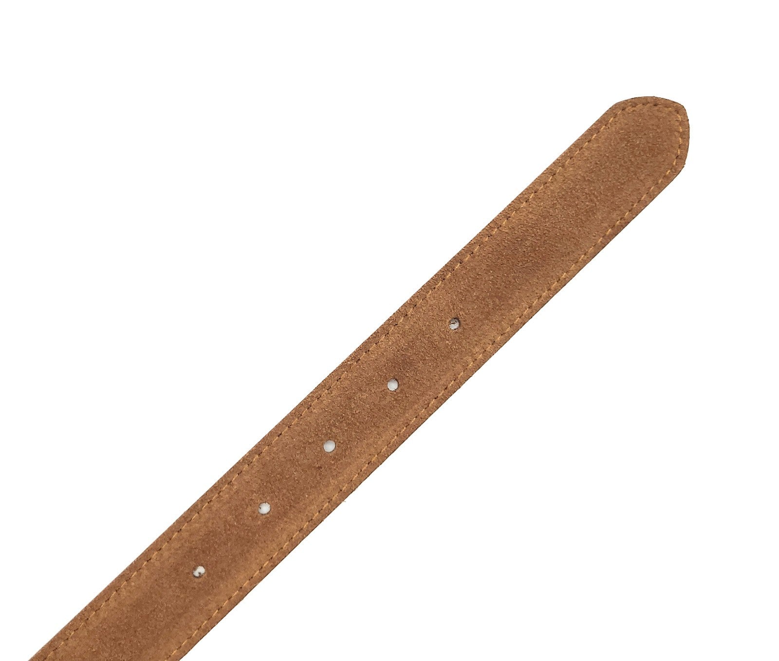 Wildleder Gürtel Made in Italy 5-Loch kürzbar ca. 30mm Metallschließe braun