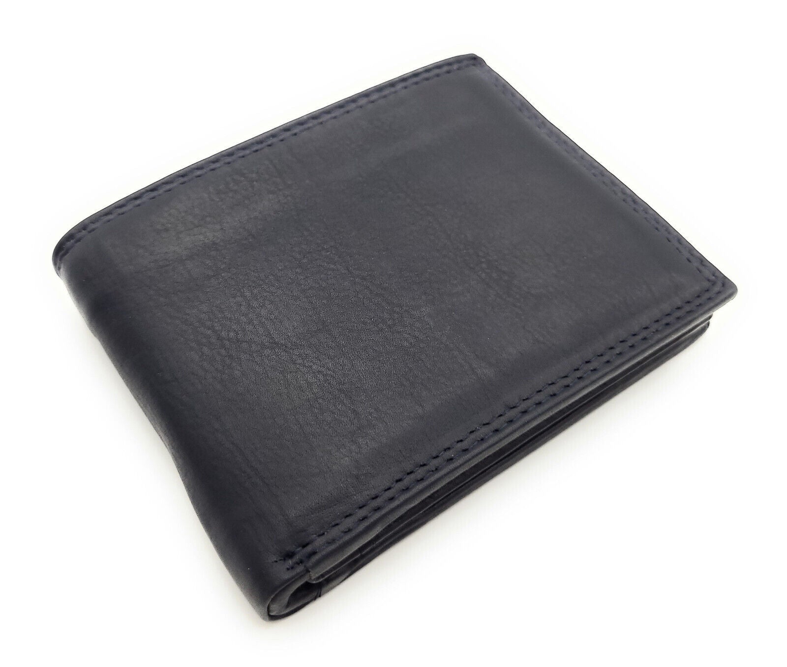 Jockey Club Basic echt Leder Herren Geldbörse Portemonnaie mit RFID Schutz navy blau