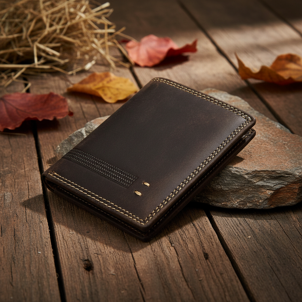 Jockey Club Basic Leder Mini Geldbörse Portemonnaie Geldbeutel mit RFID Schutz braun