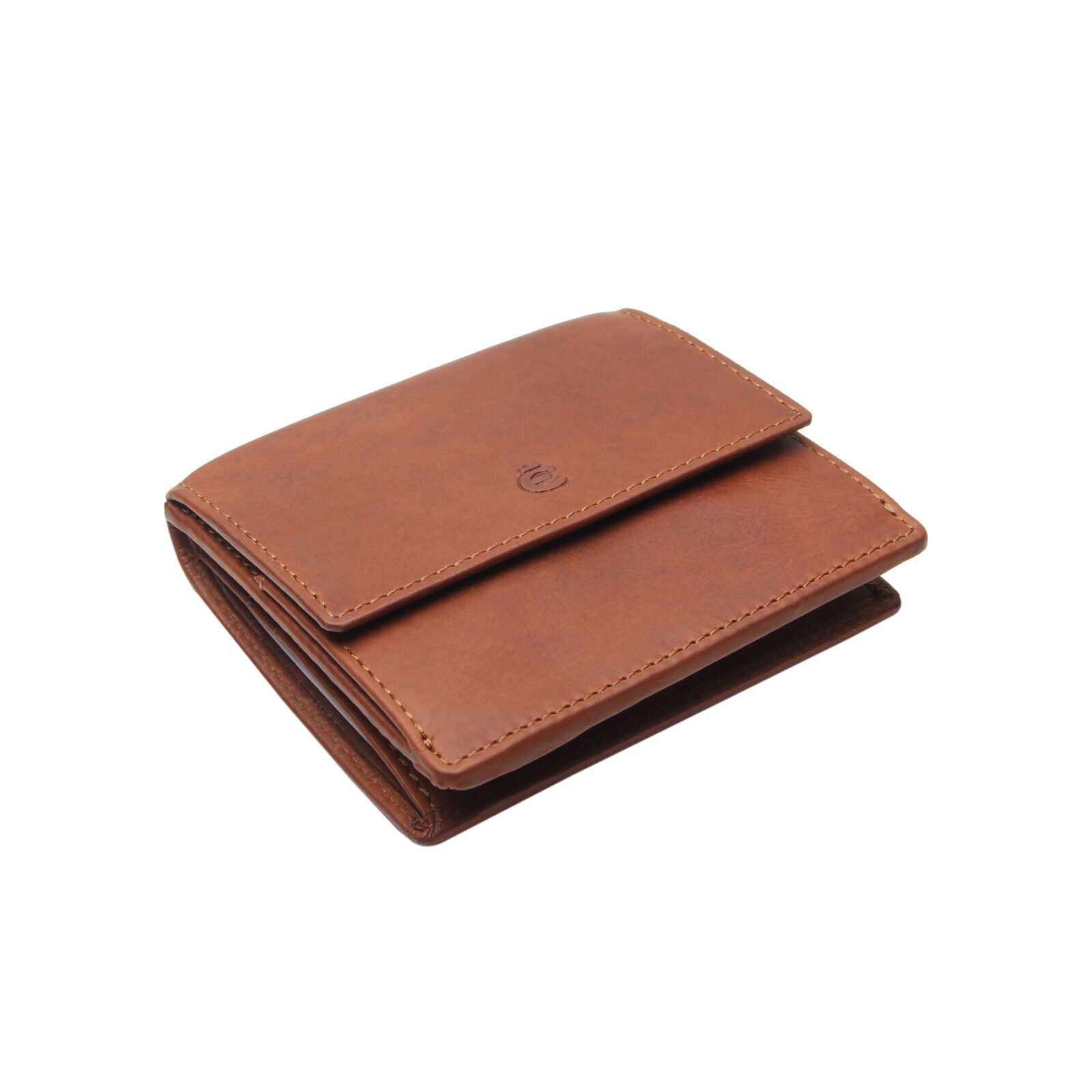 Esquire echt Leder Geldbörse Wiener Schachtel mit RFID Schutz "Dallas" braun