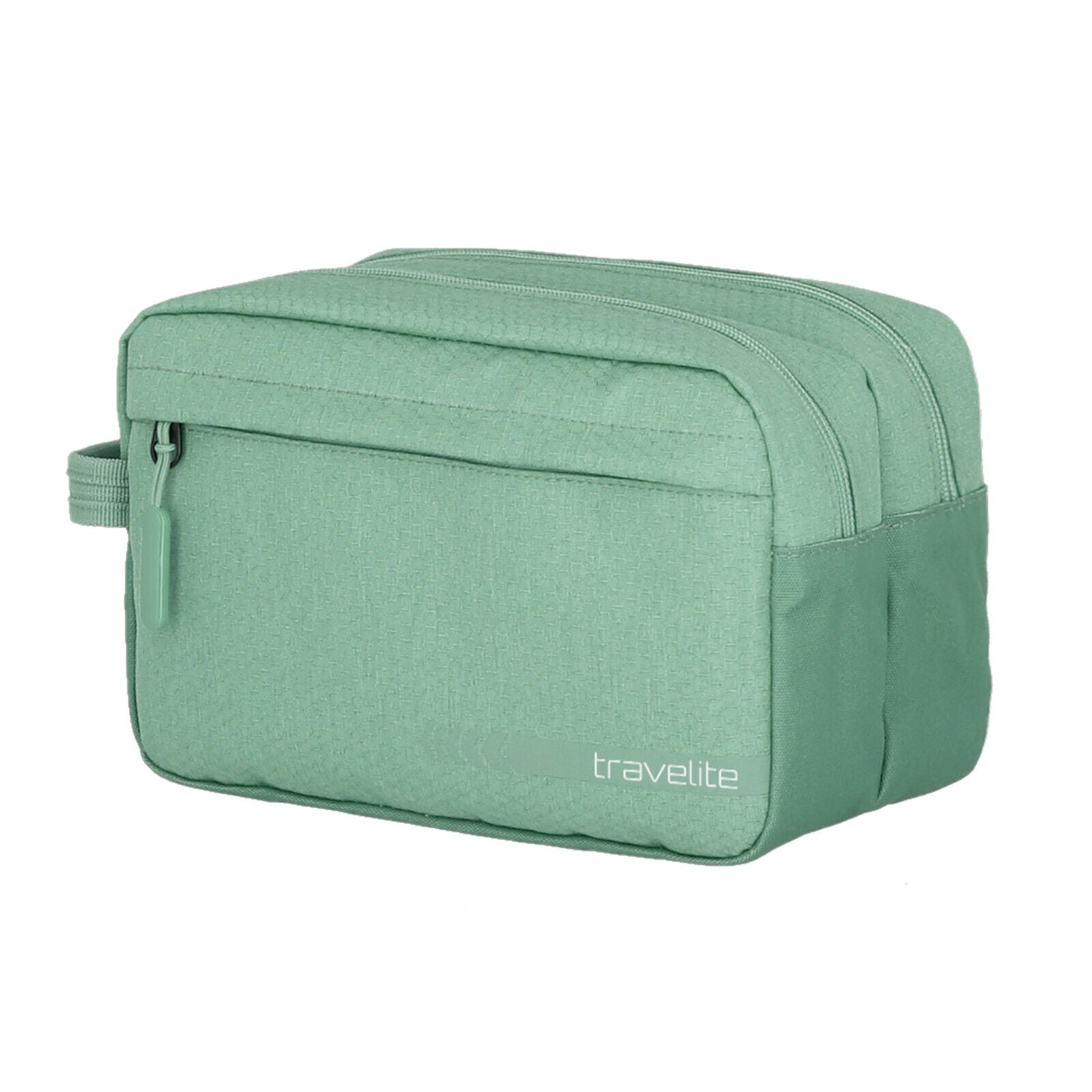 Travelite Kick Off Kulturtasche Kulturbeutel Doppelfach salbei