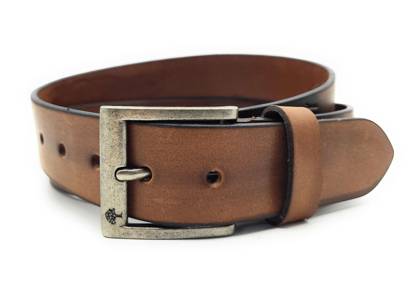 echt Leder Herren Gürtel Ledergürtel Büffelleder Motorrad Bike 120cm braun