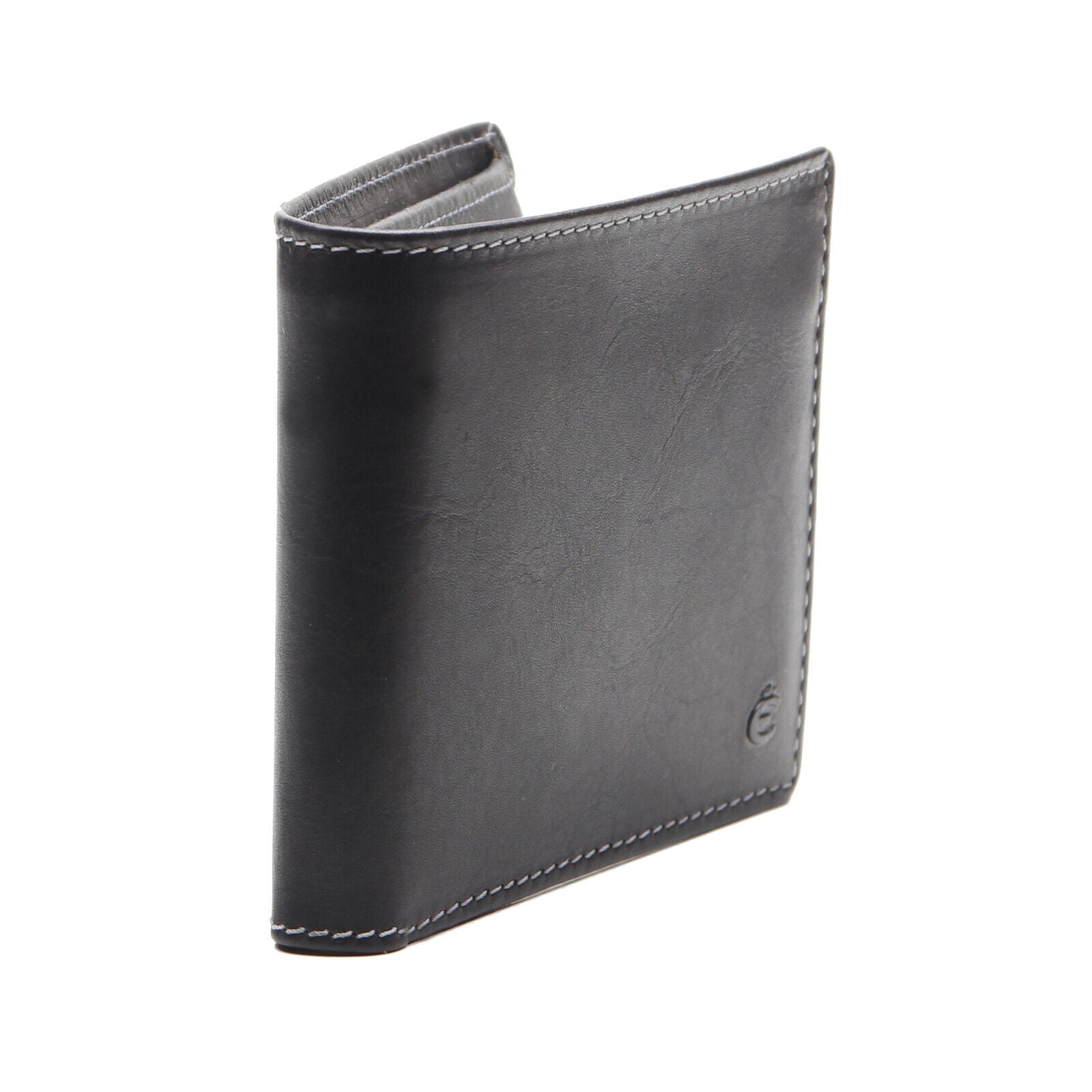 Esquire kompakte echt Leder Geldbörse Portemonnaie mit RFID Schutz schwarz
