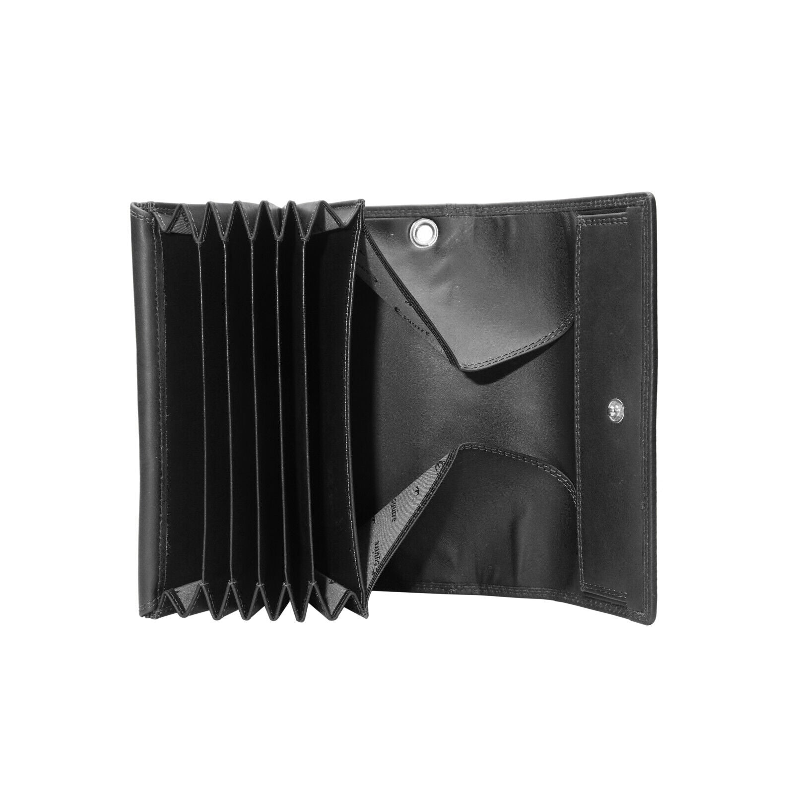 Esquire echt Leder Kellnerbörse Geldbörse Portemonnaie Taxibörse schwarz